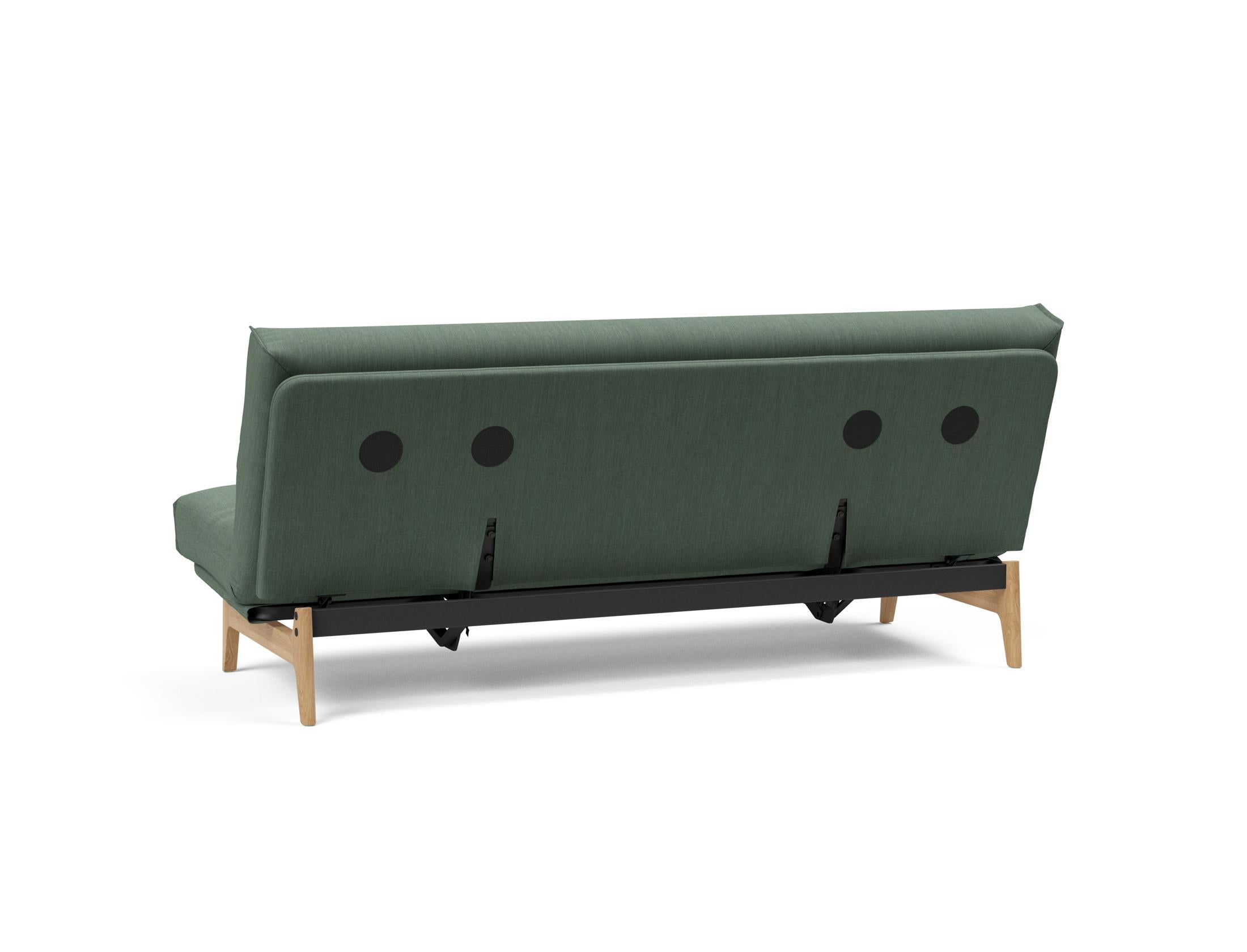 Aslak 120 Bettsofa Nordic Cover: Elegantes Sofa mit Soft Spring Federung, perfekt für entspannte Abende und stilvolle Einrichtung.