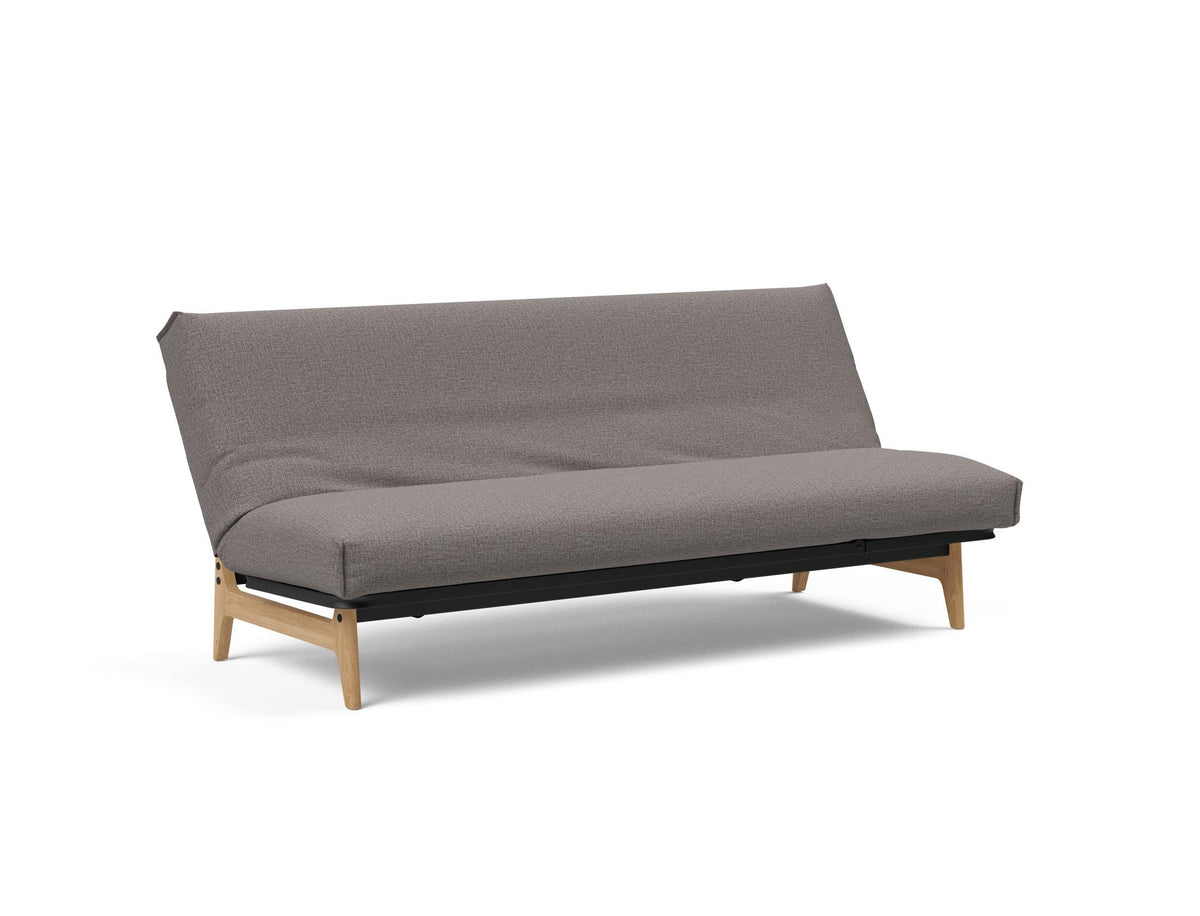 Aslak 120 Bettsofa Nordic Cover Soft Spring in 521 Mixed Dance Grey präsentiert im Onlineshop von KAQTU Design AG. Bettsofa ist von Innovation Living