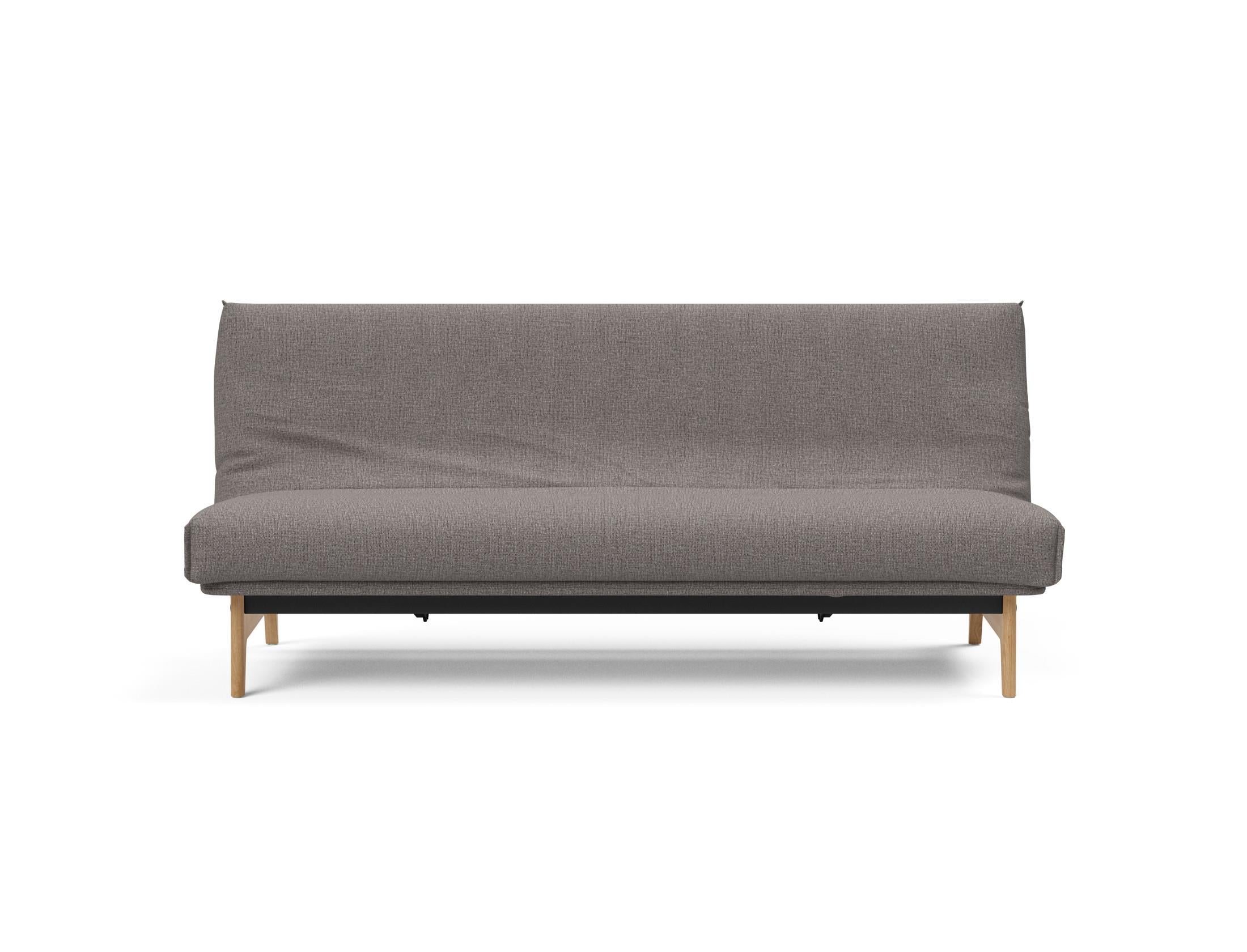 Aslak 120 Bettsofa Nordic Cover: Elegantes Sofa mit Soft Spring Federung, perfekt für entspannte Abende und stilvolle Einrichtung.