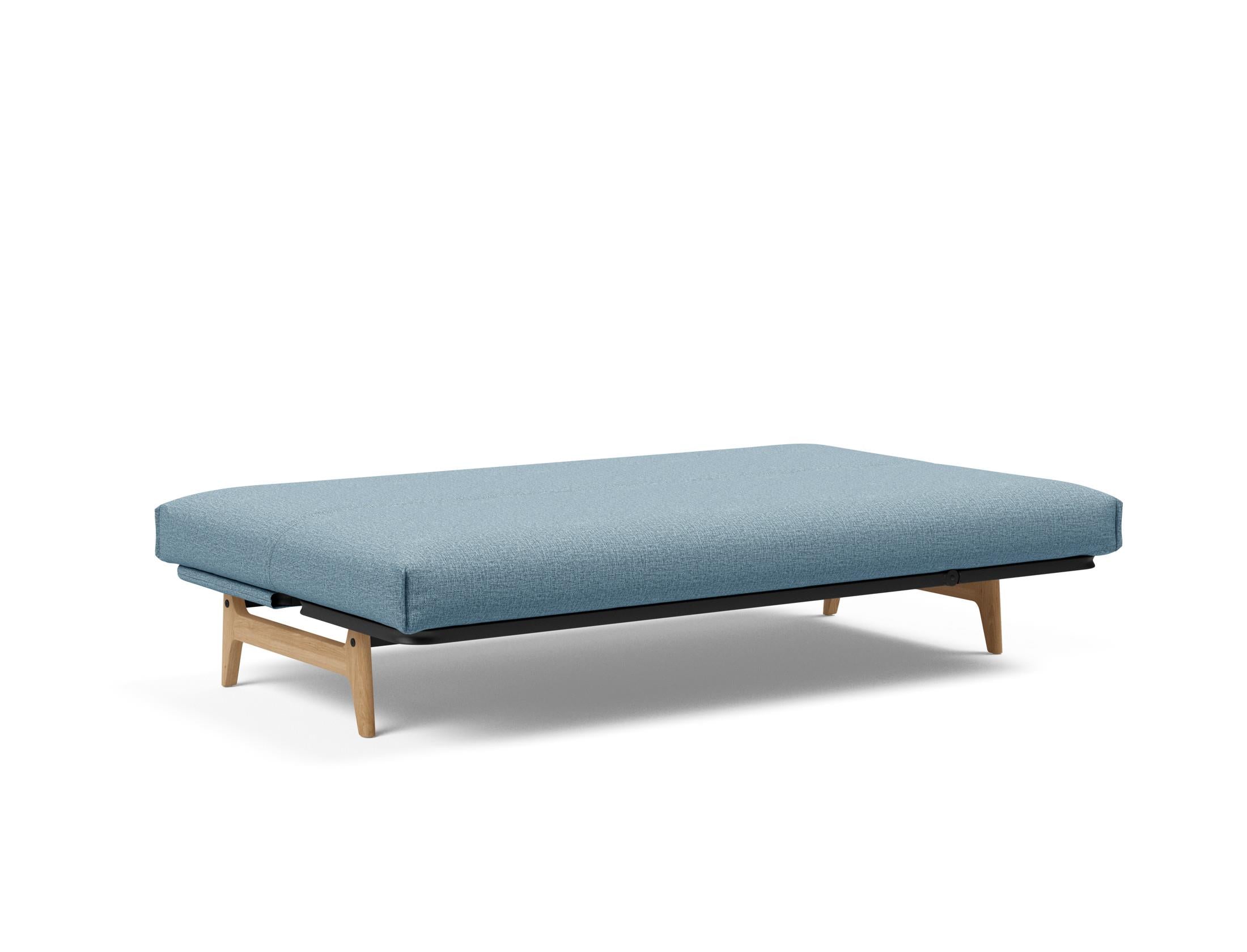 Entdecken Sie das Aslak 120 Bettsofa Nordic Cover Soft Spring von Innovation Living – stilvolles Design trifft auf höchsten Schlafkomfort.