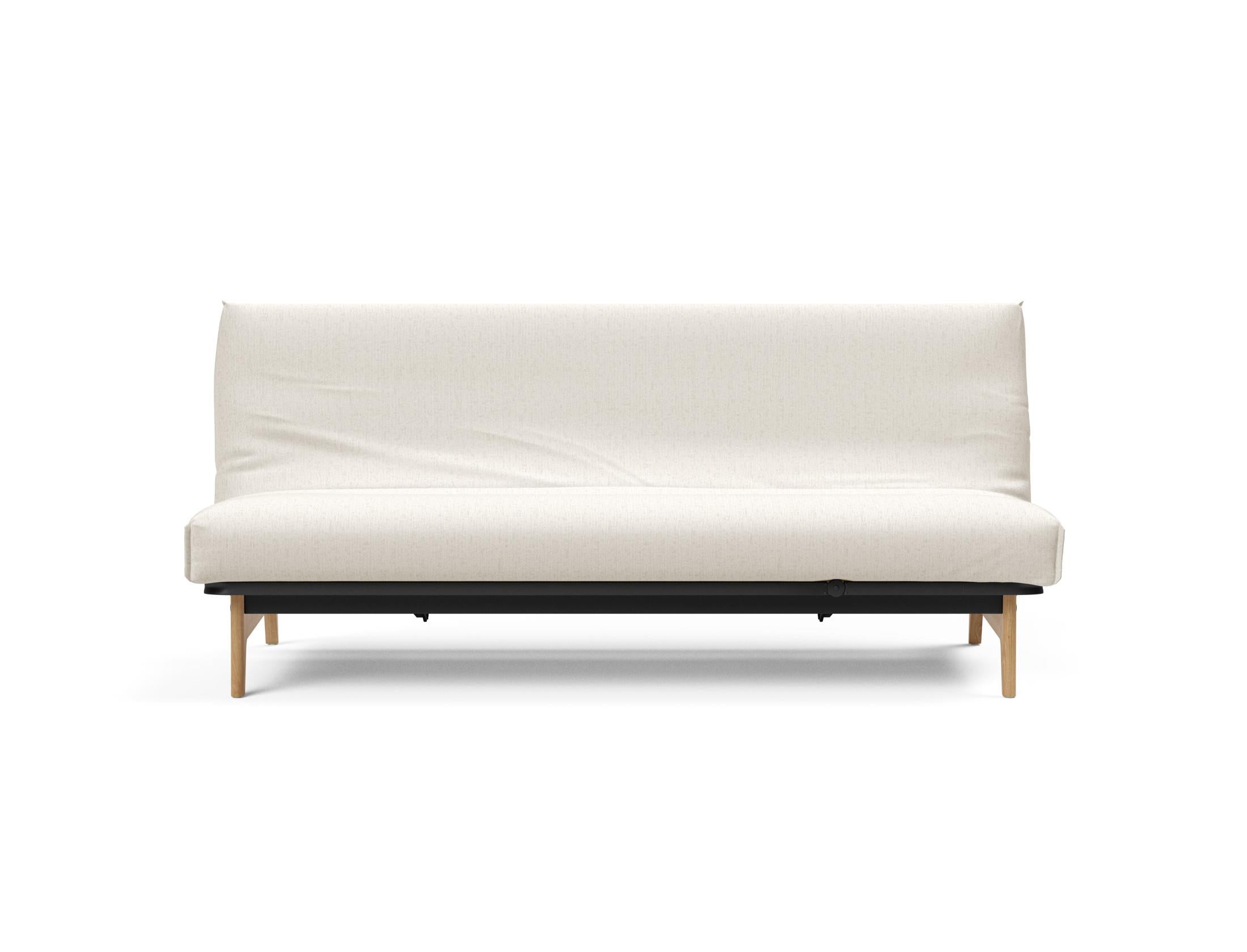 Erleben Sie das Aslak 120 Bettsofa Nordic Cover Soft Spring von Innovation Living – eine perfekte Kombination aus modernem Stil und bequemem Schlafplatz.