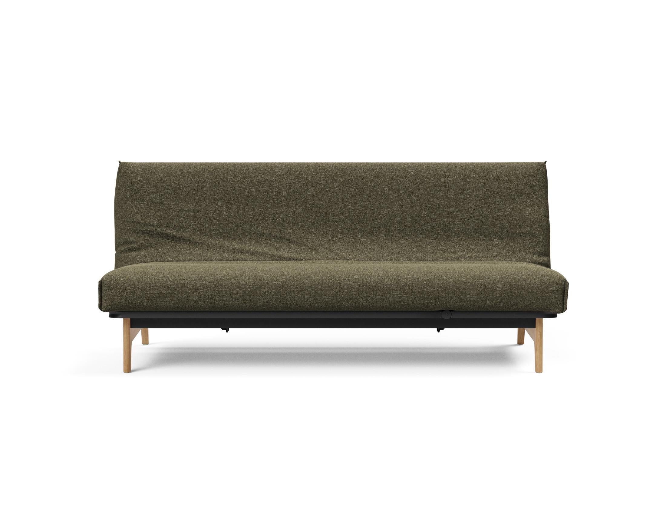Aslak 120 Bettsofa Nordic Cover: Elegantes Sofa mit Soft Spring Federung, perfekt für entspannte Abende und stilvolle Einrichtung.