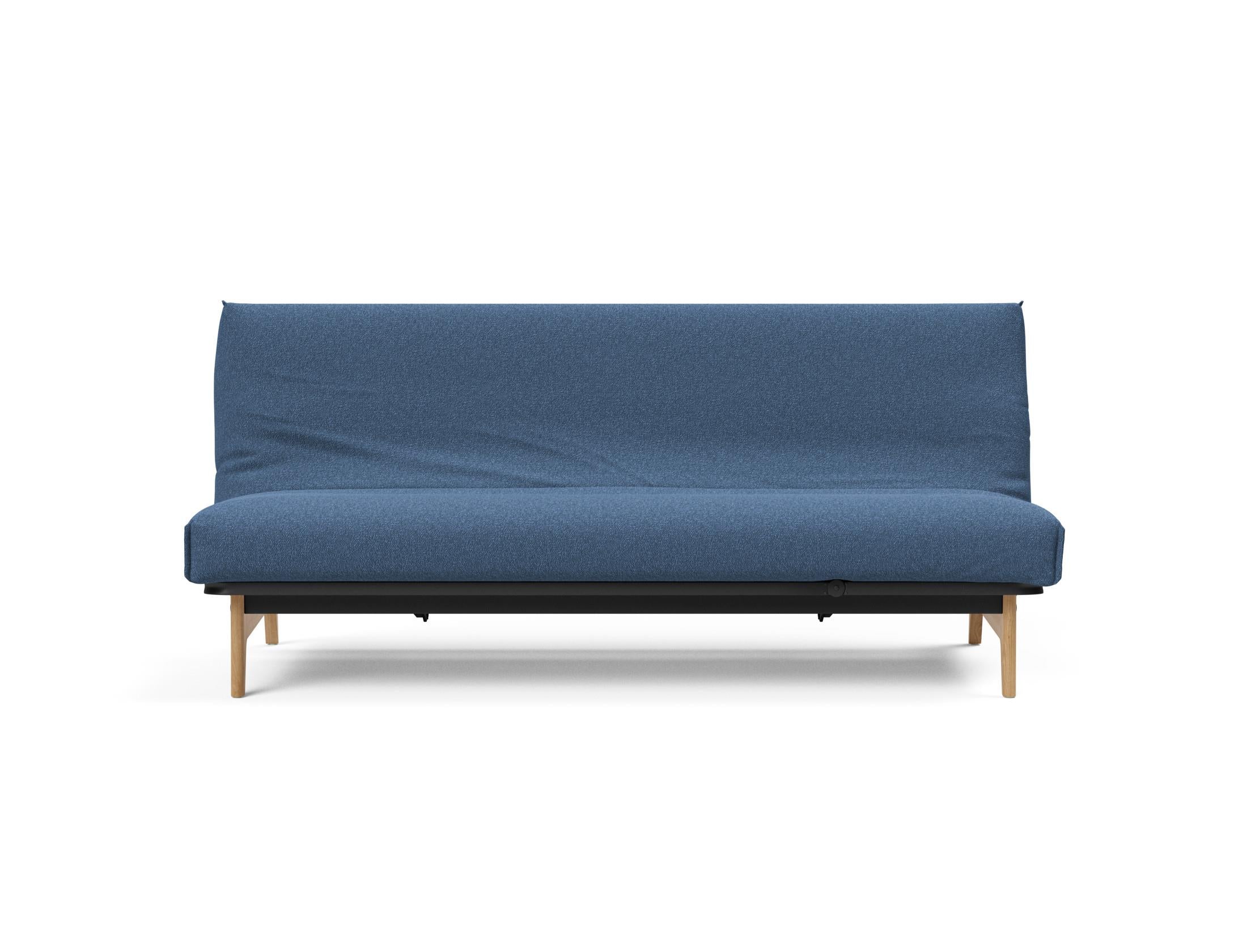 Aslak 120 Bettsofa Nordic Cover: Elegantes Sofa mit Soft Spring Federung, perfekt für entspannte Abende und stilvolle Einrichtung.