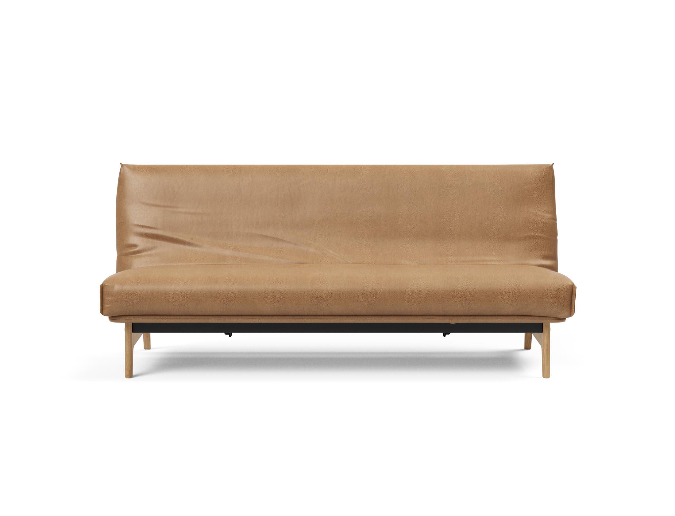 Aslak 120 Bettsofa Nordic Cover: Modernes Design mit Soft Spring Federung, ideal für gemütliche Nächte und stilvolle Wohnräume.