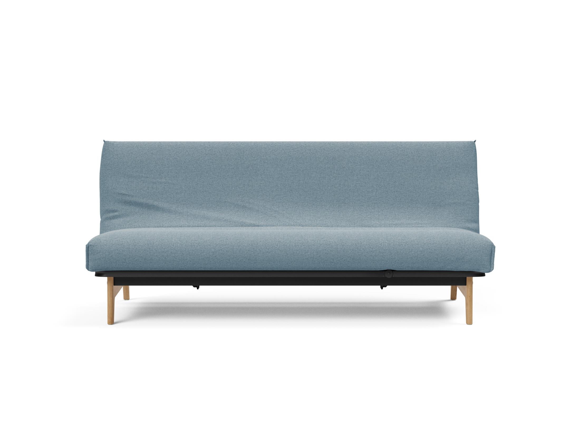 Erleben Sie das Aslak 120 Bettsofa Nordic Cover Soft Spring von Innovation Living – eine perfekte Kombination aus modernem Stil und bequemem Schlafplatz.