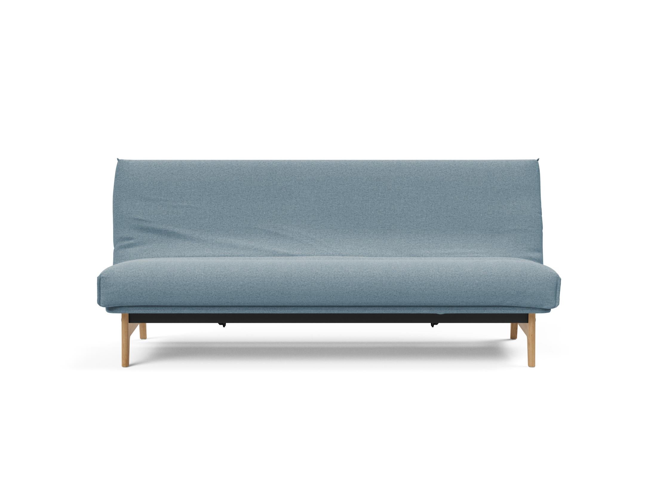 Aslak 120 Bettsofa Nordic Cover: Elegantes Sofa mit Soft Spring Federung, perfekt für entspannte Abende und stilvolle Einrichtung.