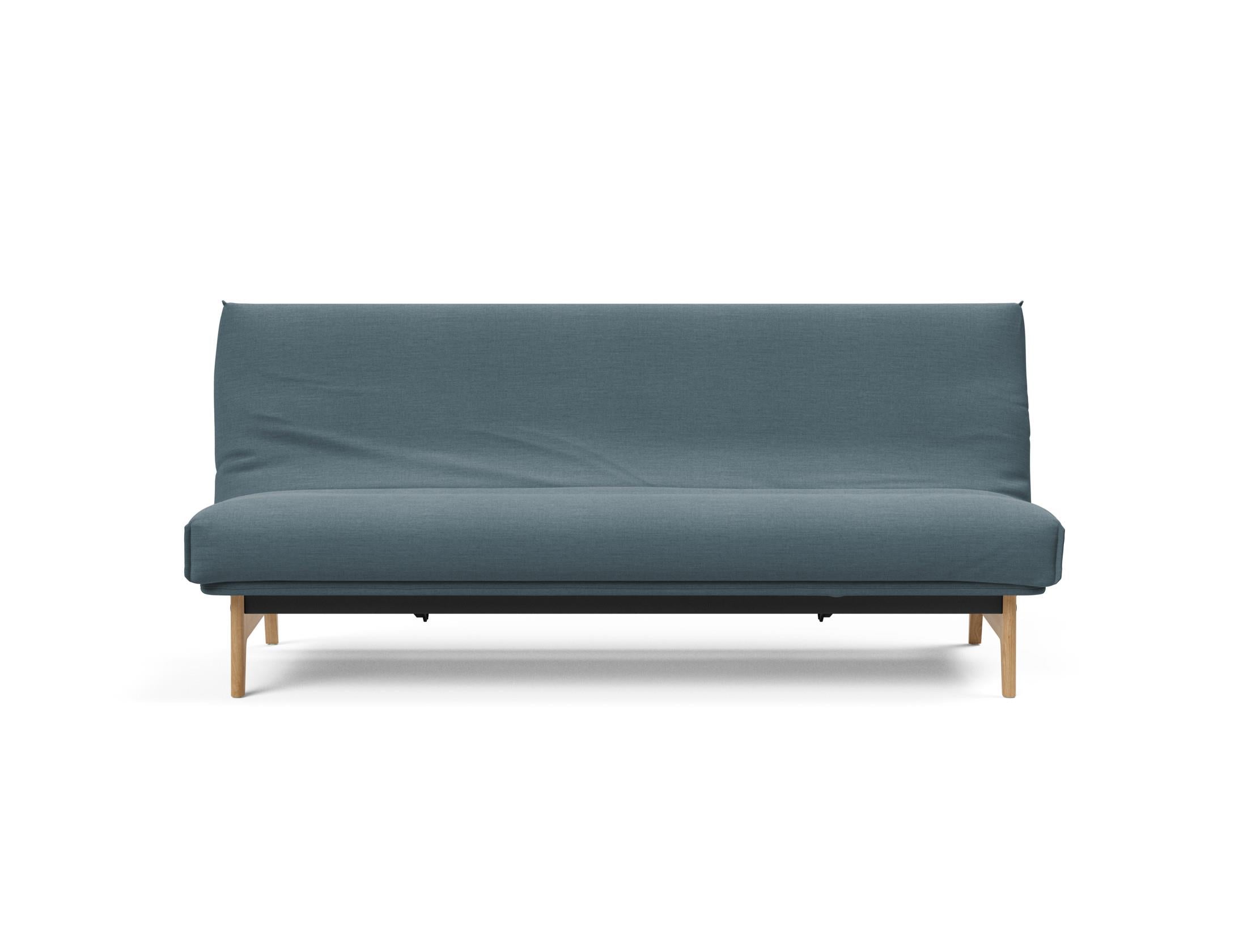 Aslak 120 Bettsofa Nordic Cover: Elegantes Sofa mit Soft Spring Federung, perfekt für entspannte Abende und stilvolle Einrichtung.
