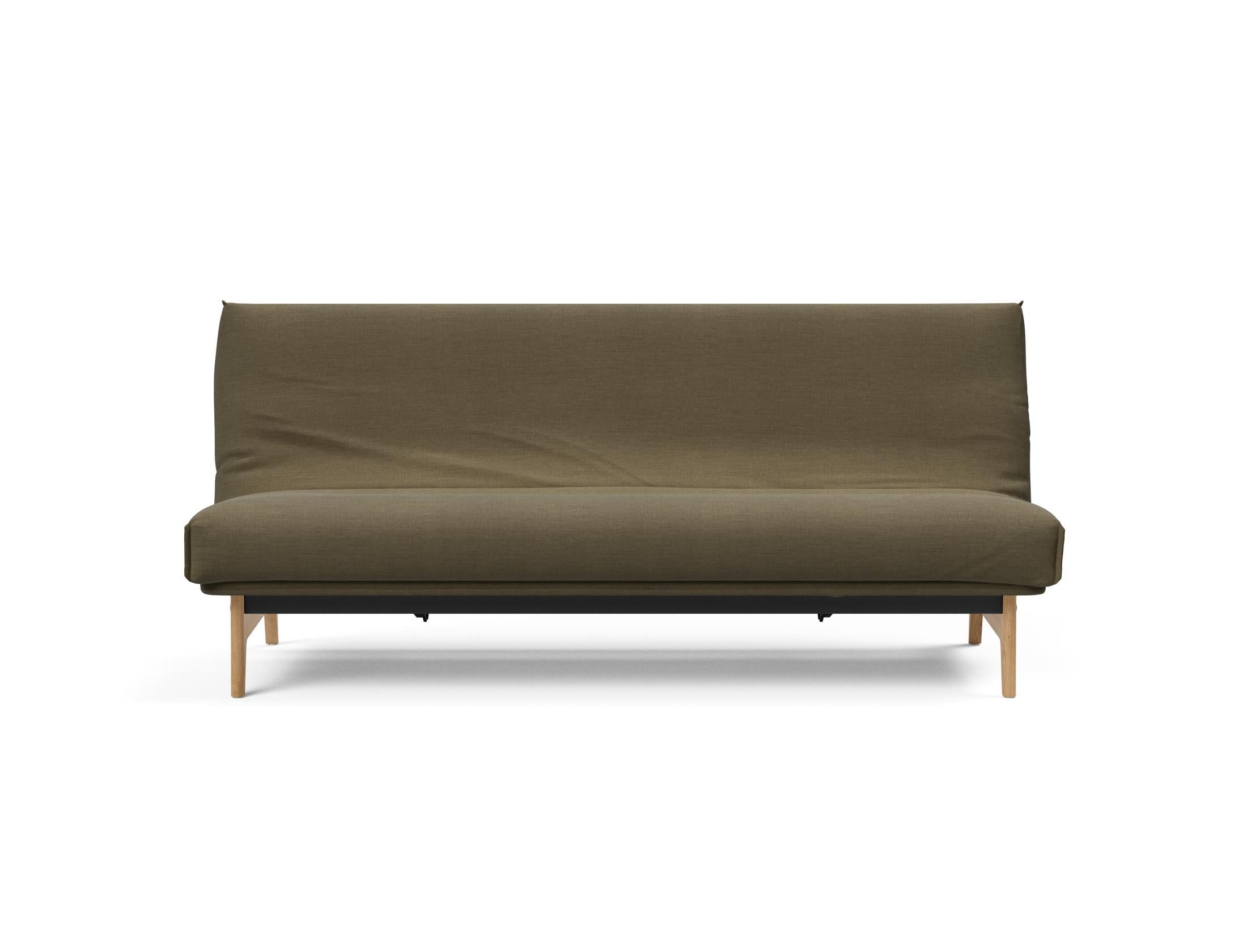 Aslak 120 Bettsofa Nordic Cover: Elegantes Sofa mit Soft Spring Federung, perfekt für entspannte Abende und stilvolle Einrichtung.