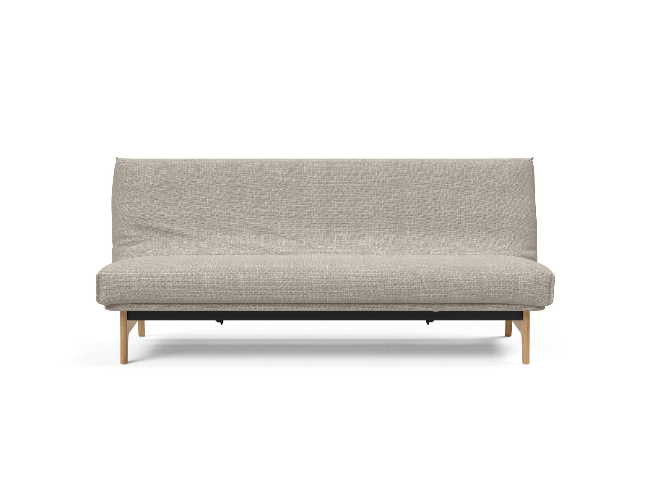 Aslak 120 Bettsofa Nordic Cover: Modernes Design mit Soft Spring Federung, ideal für gemütliche Nächte und stilvolle Wohnräume.