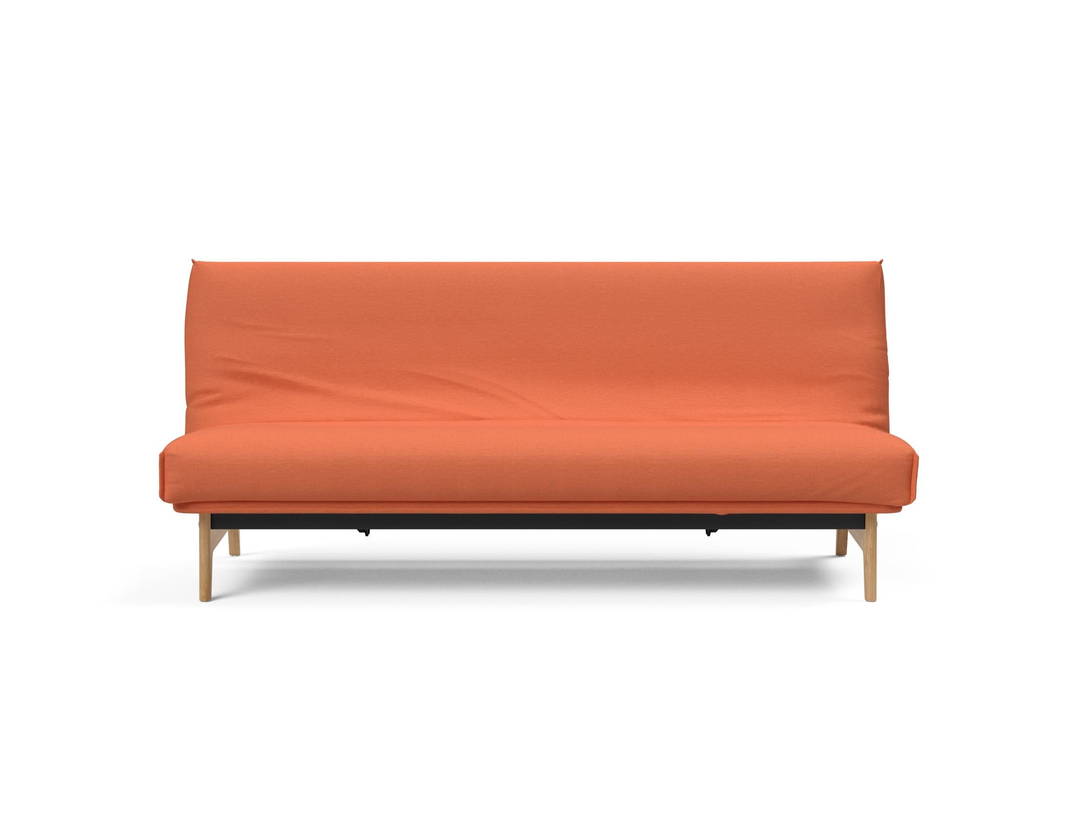 Aslak 120 Bettsofa Nordic Cover: Modernes Design mit Soft Spring Federung, ideal für gemütliche Nächte und stilvolle Wohnräume.