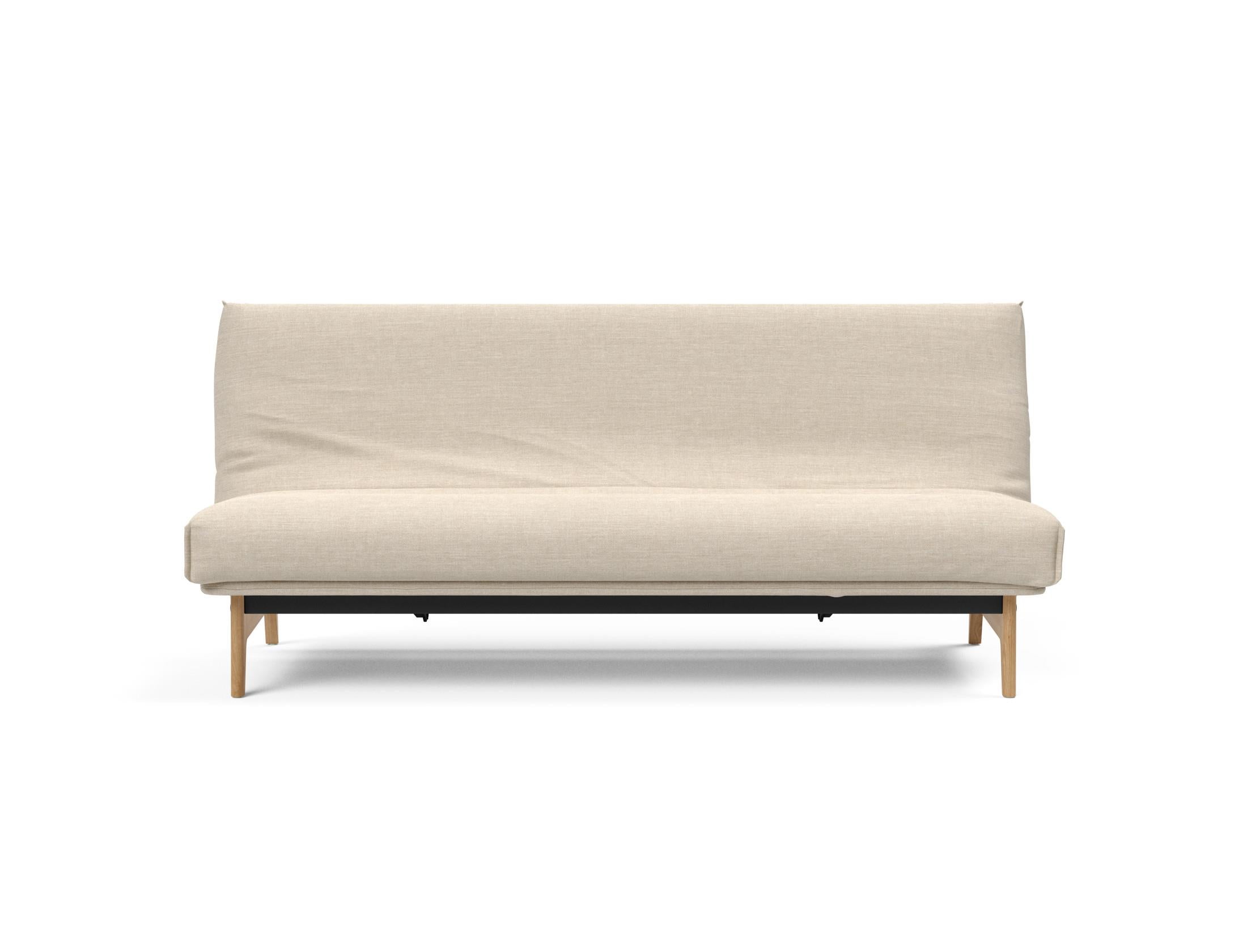 Aslak 120 Bettsofa Nordic Cover: Modernes Design mit Soft Spring Federung, ideal für gemütliche Nächte und stilvolle Wohnräume.