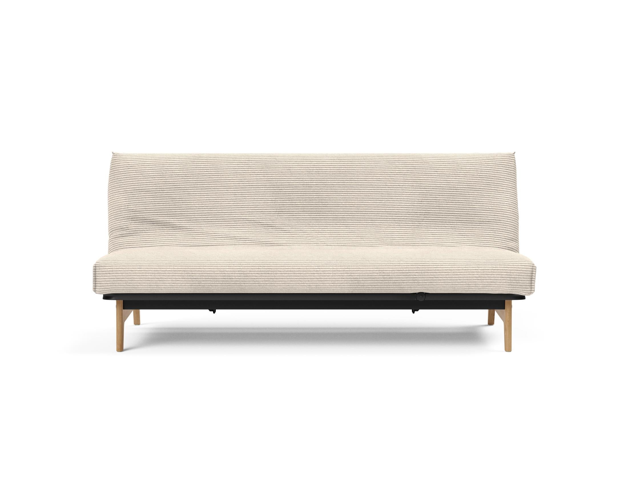 Erleben Sie das Aslak 120 Bettsofa Nordic Cover Soft Spring von Innovation Living – eine perfekte Kombination aus modernem Stil und optimalem Schlafkomfort.