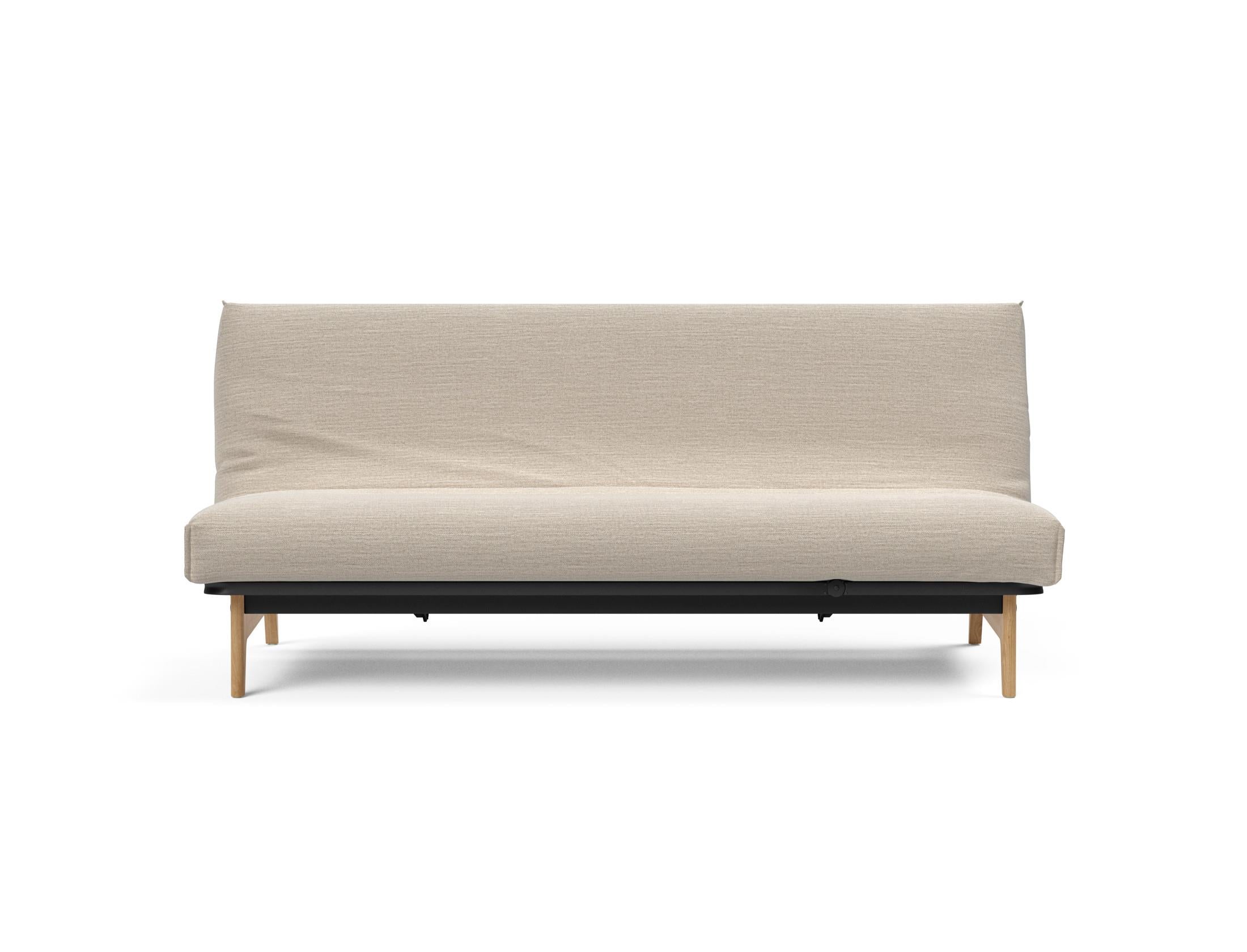 Erleben Sie das Aslak 120 Bettsofa Nordic Cover Soft Spring von Innovation Living – eine perfekte Kombination aus modernem Stil und bequemem Schlafplatz.