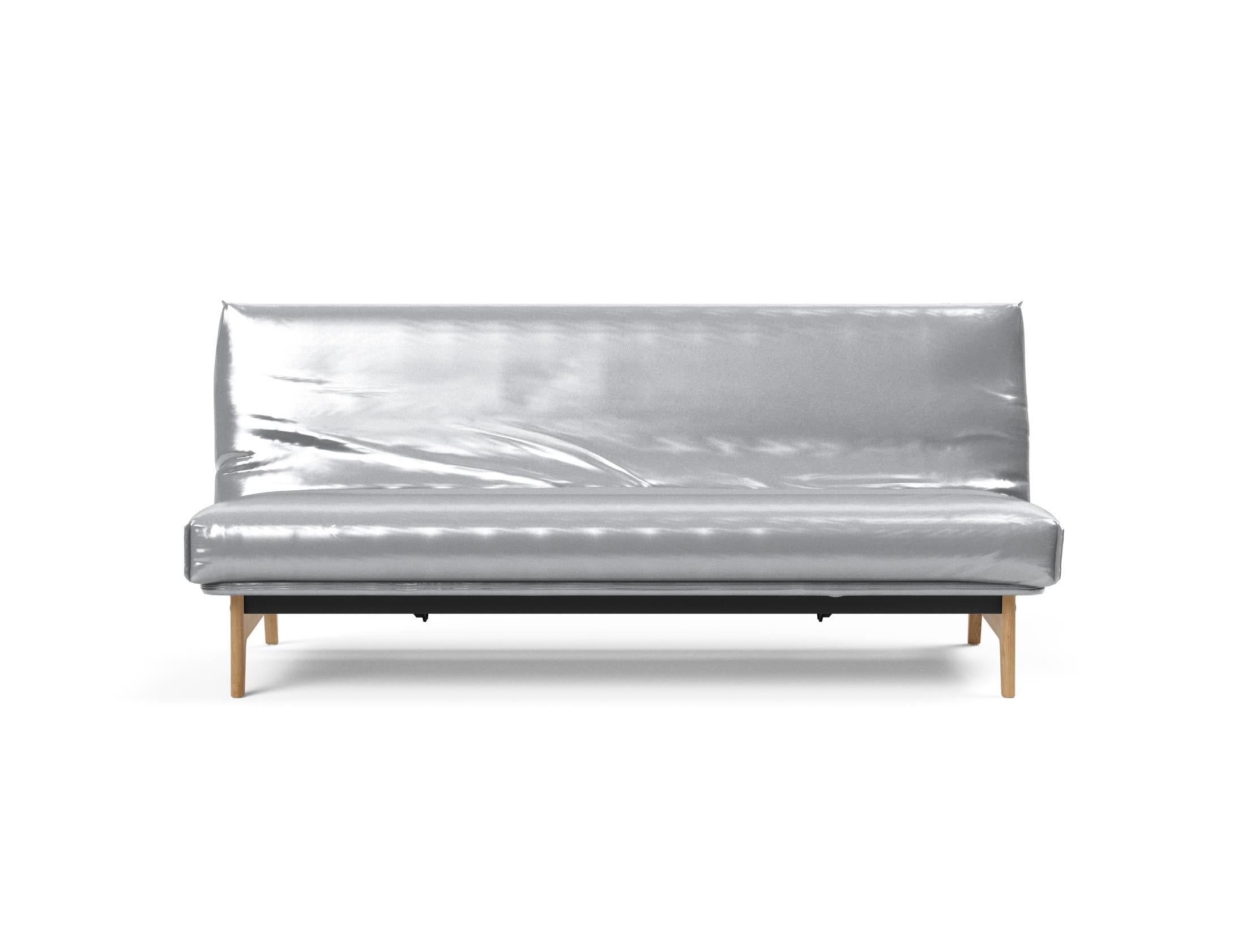 Aslak 120 Bettsofa Nordic Cover: Modernes Design mit Soft Spring Federung, ideal für gemütliche Nächte und stilvolle Wohnräume.