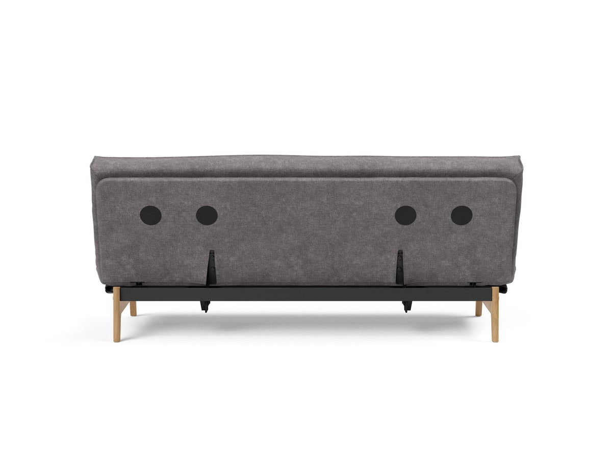 Aslak 120 Bettsofa Sharp Plus Cover mit Gestellbezug Soft Spring in 282 Avella Warm Grey präsentiert im Onlineshop von KAQTU Design AG. Bettsofa ist von Innovation Living