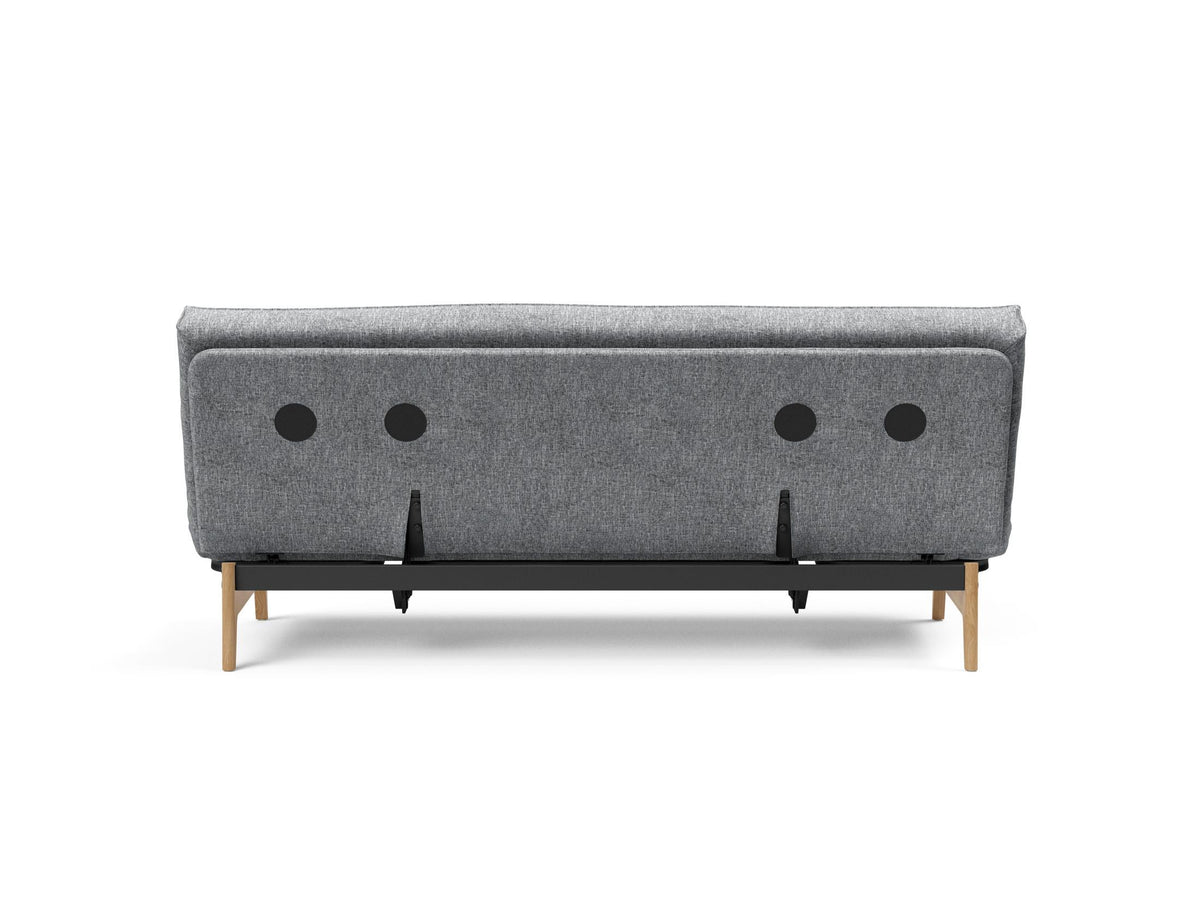 Aslak 120 Bettsofa Sharp Plus Cover mit Gestellbezug Soft Spring in 565 Twist Granite präsentiert im Onlineshop von KAQTU Design AG. Bettsofa ist von Innovation Living