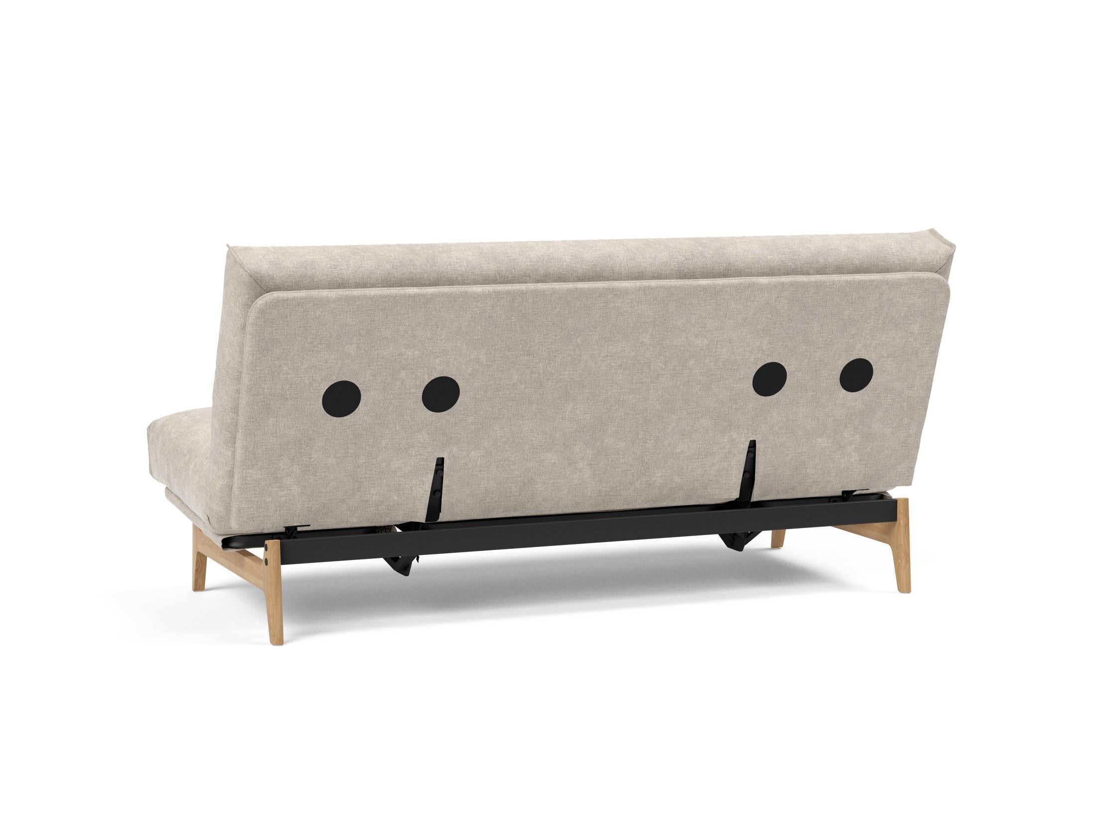 Entdecken Sie das Aslak 140 Bettsofa mit modernem Nordic Cover und bequemer Soft Spring Matratze – ideal für stilvolle Wohnräume.