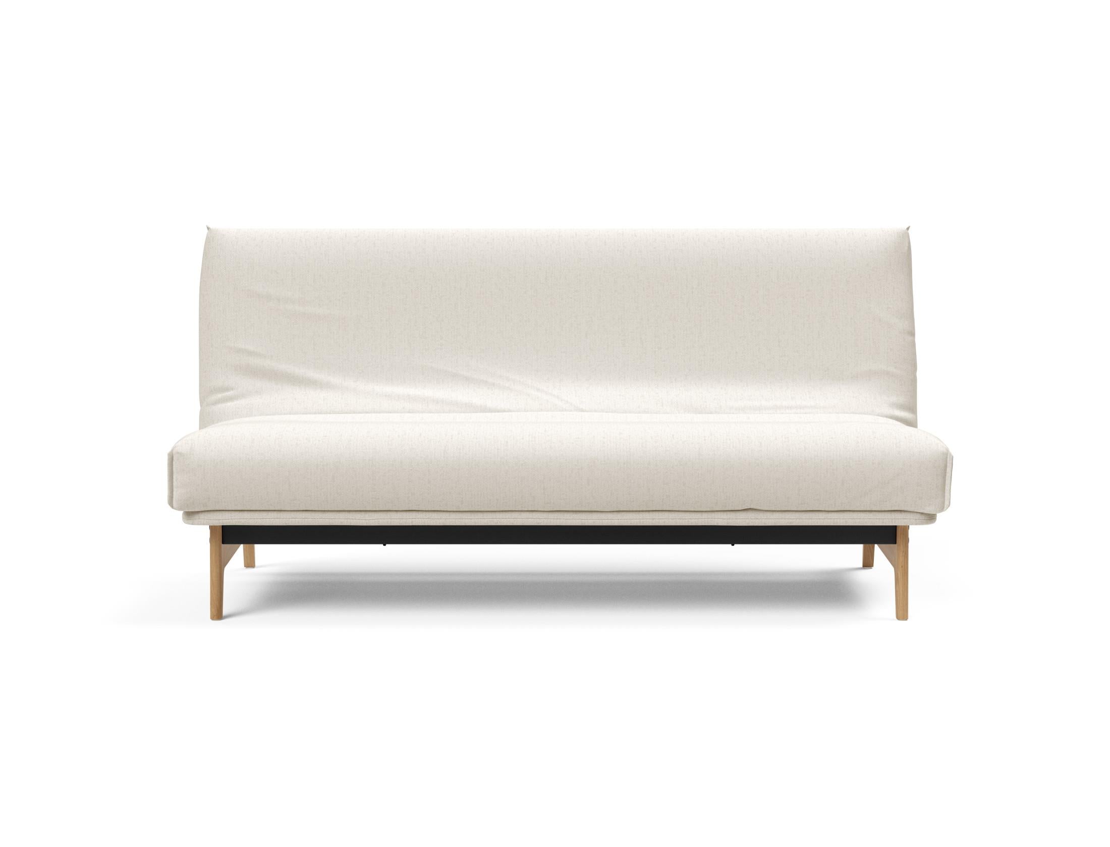 Aslak 140 Bettsofa Nordic Cover: Modernes Sofa mit Soft Spring Komfort. Perfekt für entspannte Abende und als Gästebett in jedem Zuhause.