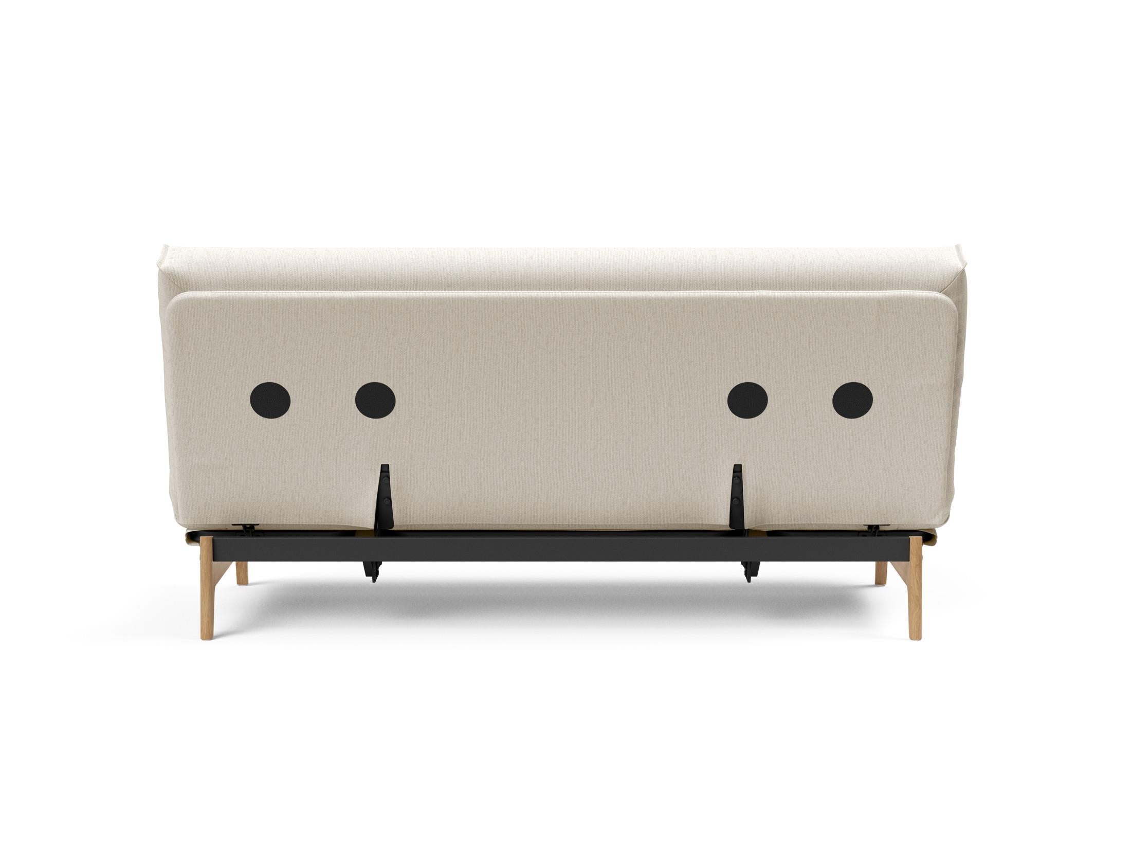 Aslak 140 Bettsofa Nordic Cover: Elegantes Design trifft auf Komfort. Perfekt als Sofa und Gästebett mit weichem Soft Spring Bezug.
