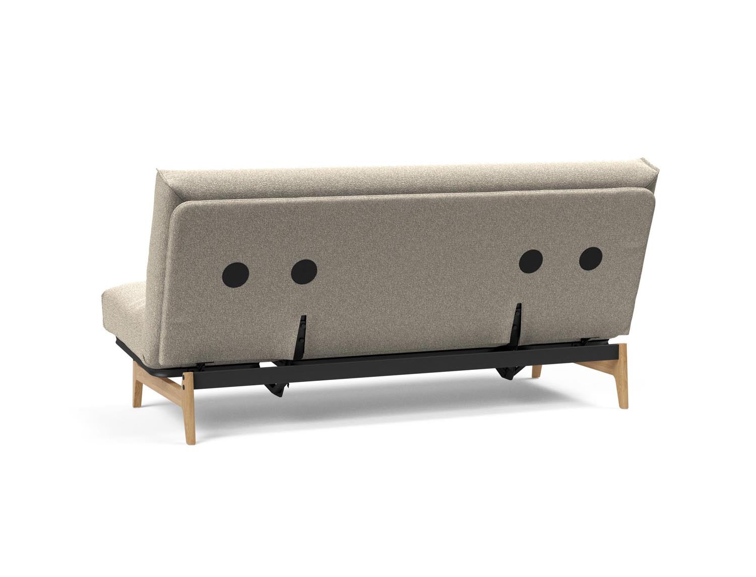 Erleben Sie das Aslak 140 Bettsofa von Innovation Living – modernes skandinavisches Design vereint mit optimalem Schlafkomfort und flexibler Nutzung.