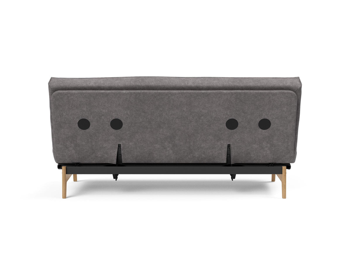 Aslak 140 Bettsofa Sharp Plus Cover mit Gestellbezug Soft Spring in 282 Avella Warm Grey präsentiert im Onlineshop von KAQTU Design AG. Bettsofa ist von Innovation Living