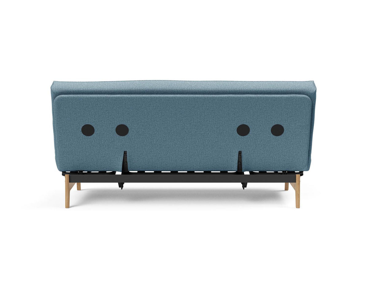 Aslak 140 Bettsofa Sharp Plus Cover Soft Spring in 525 Mixed Dance Light Blue präsentiert im Onlineshop von KAQTU Design AG. Bettsofa ist von Innovation Living
