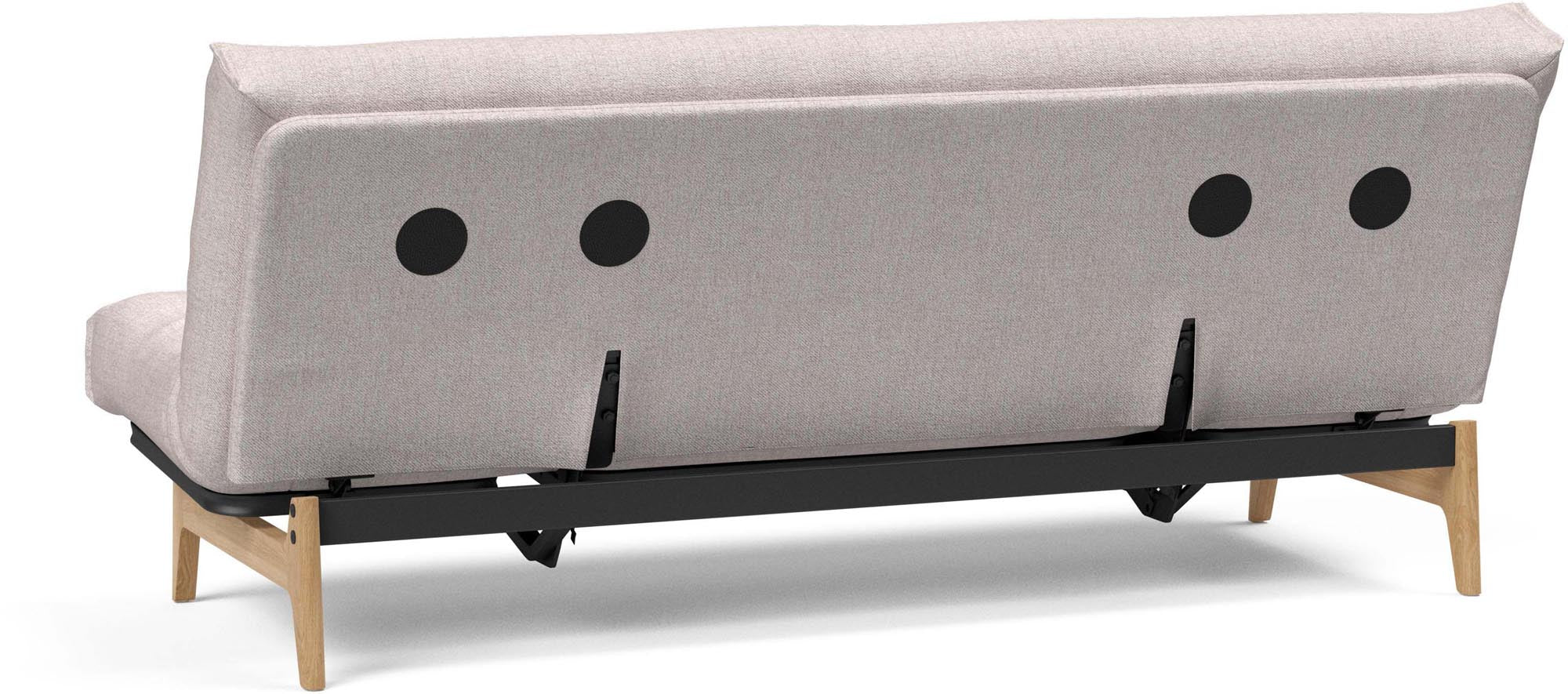 Entdecken Sie das Aslak 120 Bettsofa Nordic Classic von Innovation Living: stilvolles skandinavisches Design, perfekt für kompakte Wohnräume und entspannende Nächte.