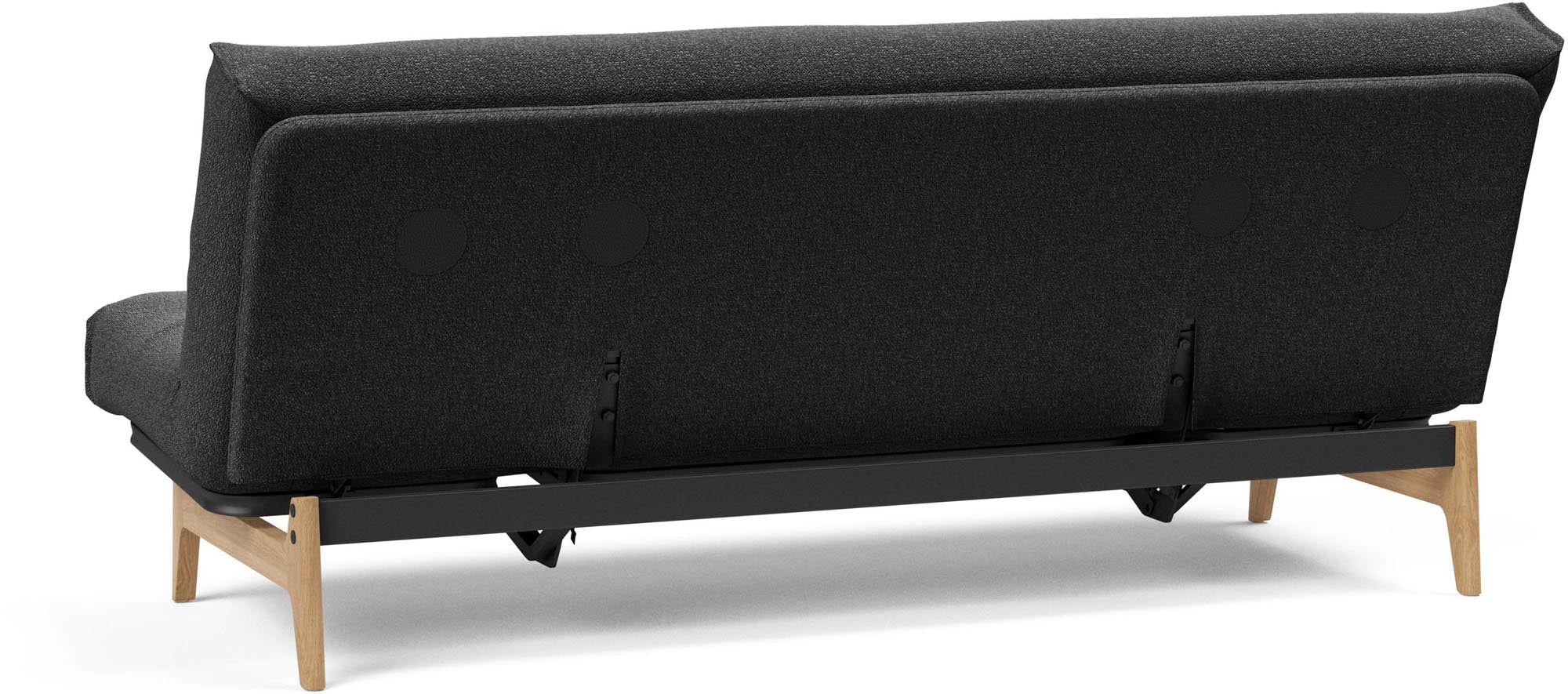 Entdecken Sie das Aslak 120 Bettsofa Nordic Classic von Innovation Living: stilvolles skandinavisches Design, perfekt für kompakte Wohnräume und entspannende Nächte.