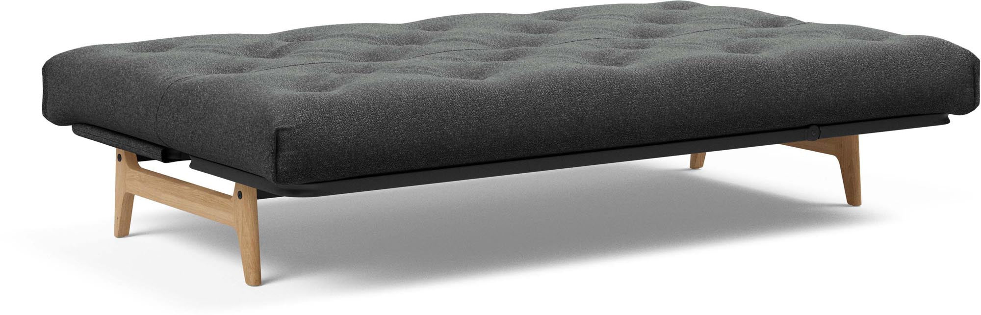 Erleben Sie das Aslak 120 Bettsofa Nordic Classic von Innovation Living: elegantes skandinavisches Design, ideal für kleine Räume und gemütliche Nächte.