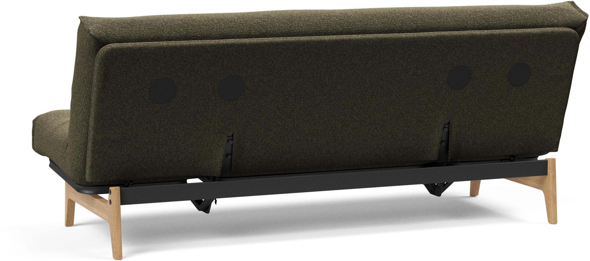 Entdecken Sie das Aslak 120 Bettsofa Nordic Classic von Innovation Living: stilvolles skandinavisches Design, perfekt für kompakte Wohnräume und entspannende Nächte.