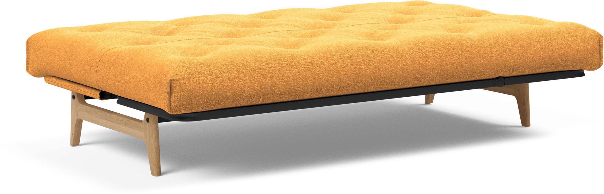 Erleben Sie das Aslak 120 Bettsofa Nordic Classic von Innovation Living: elegantes skandinavisches Design, ideal für kleine Räume und gemütliche Nächte.
