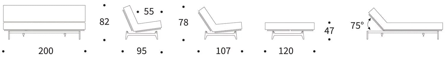 Entdecken Sie das Aslak 120 Bettsofa Nordic: Elegantes Design, vielseitig einsetzbar und mit hochwertigem Classic-Bezug für optimalen Schlafkomfort.