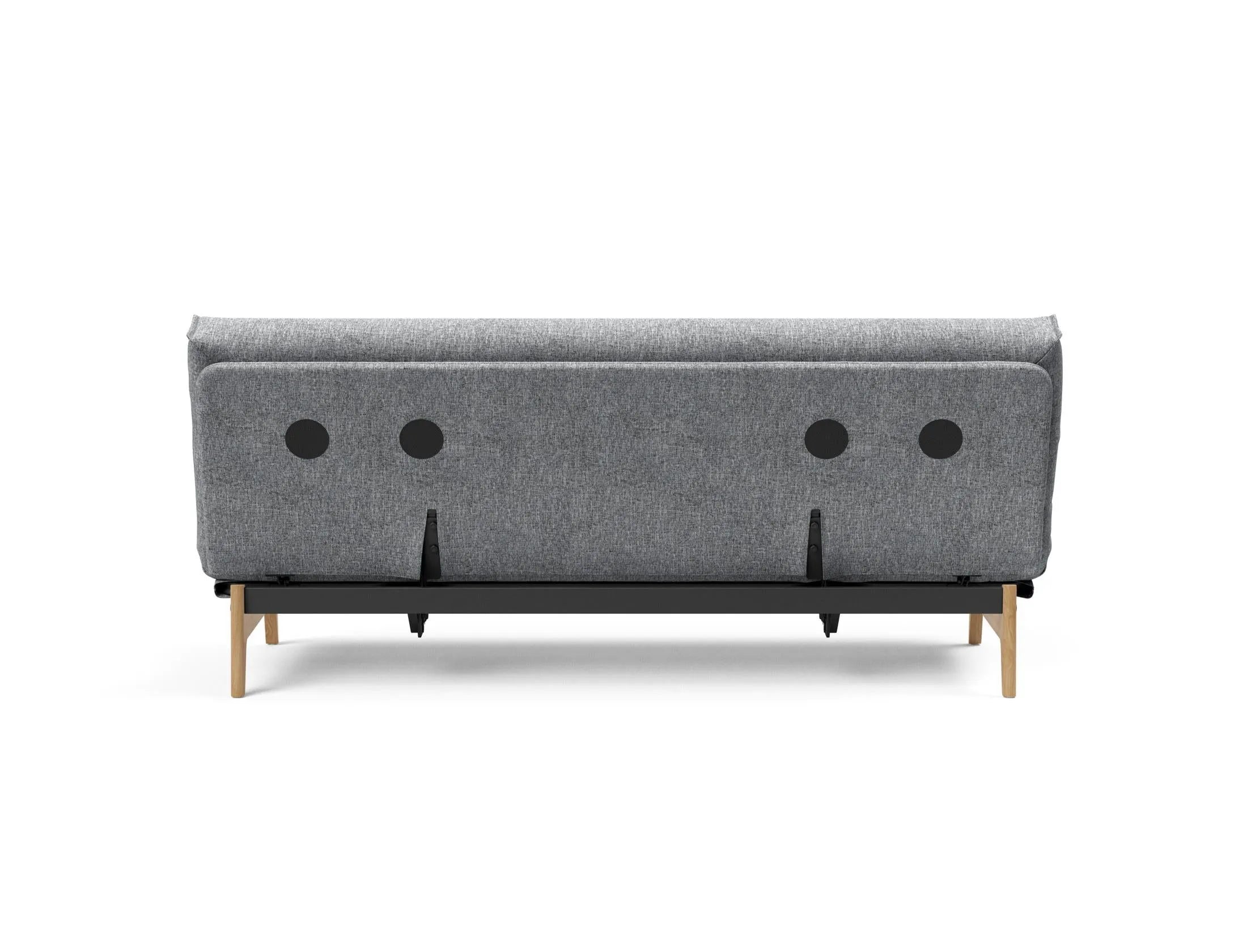 Aslak 120 Bettsofa Nordic Cover: Elegantes, multifunktionales Sofa mit robustem Gestellbezug, perfekt für kleine Räume und gemütliche Nächte.