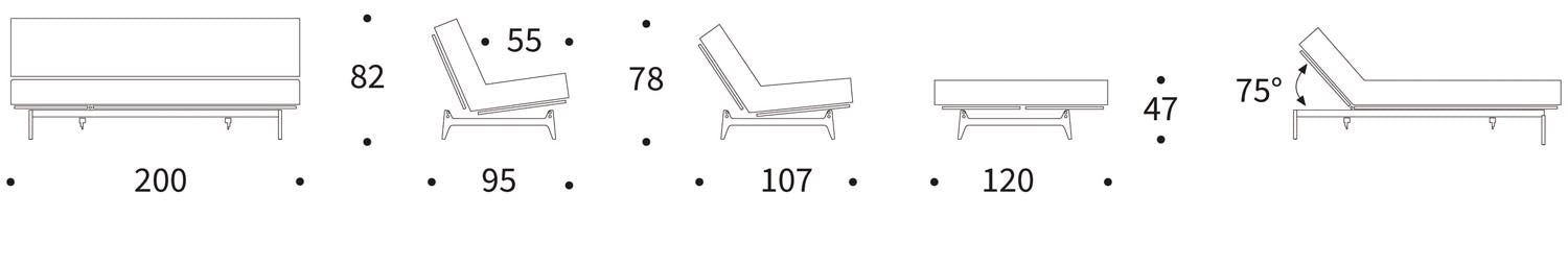 Entdecken Sie das Aslak 120 Bettsofa Nordic Cover: minimalistisches Design, erstklassige Soft Spring-Matratze und nachhaltige Qualität für Ihr Zuhause.