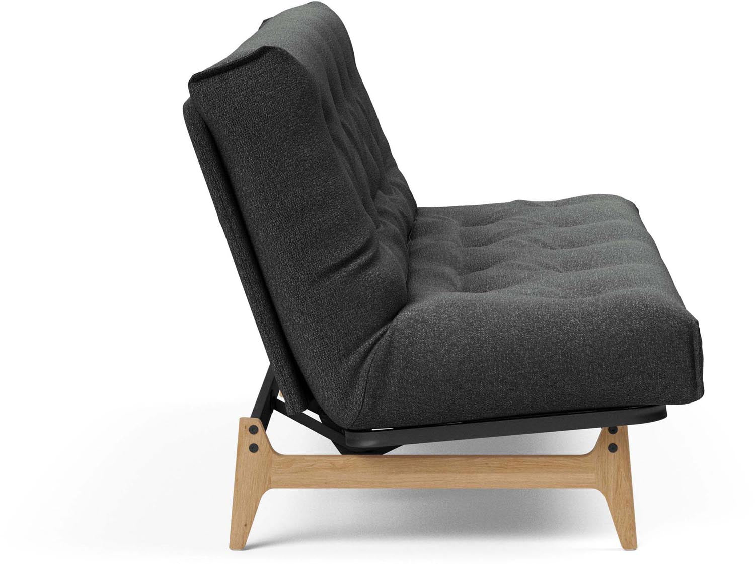 Erleben Sie das Aslak 140 Bettsofa Nordic Classic von Innovation Living: elegantes skandinavisches Design, funktional und perfekt für kompakte Wohnräume.