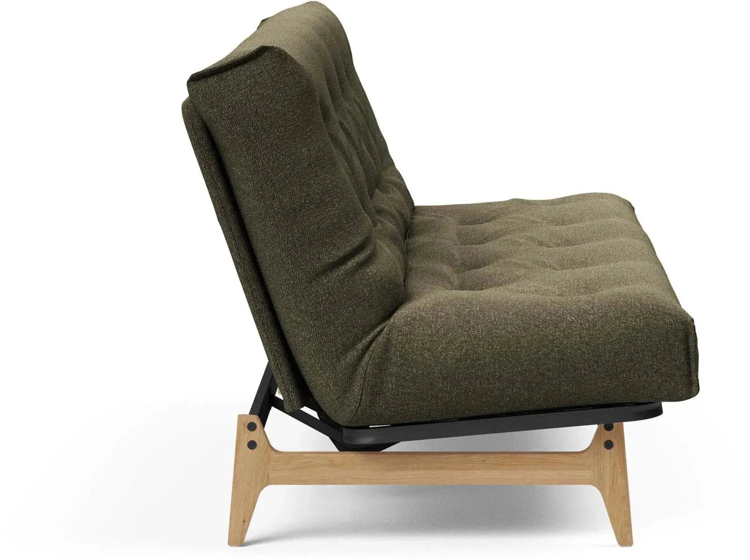 Erleben Sie das Aslak 140 Bettsofa Nordic Classic von Innovation Living: elegantes skandinavisches Design, funktional und perfekt für kompakte Wohnräume.