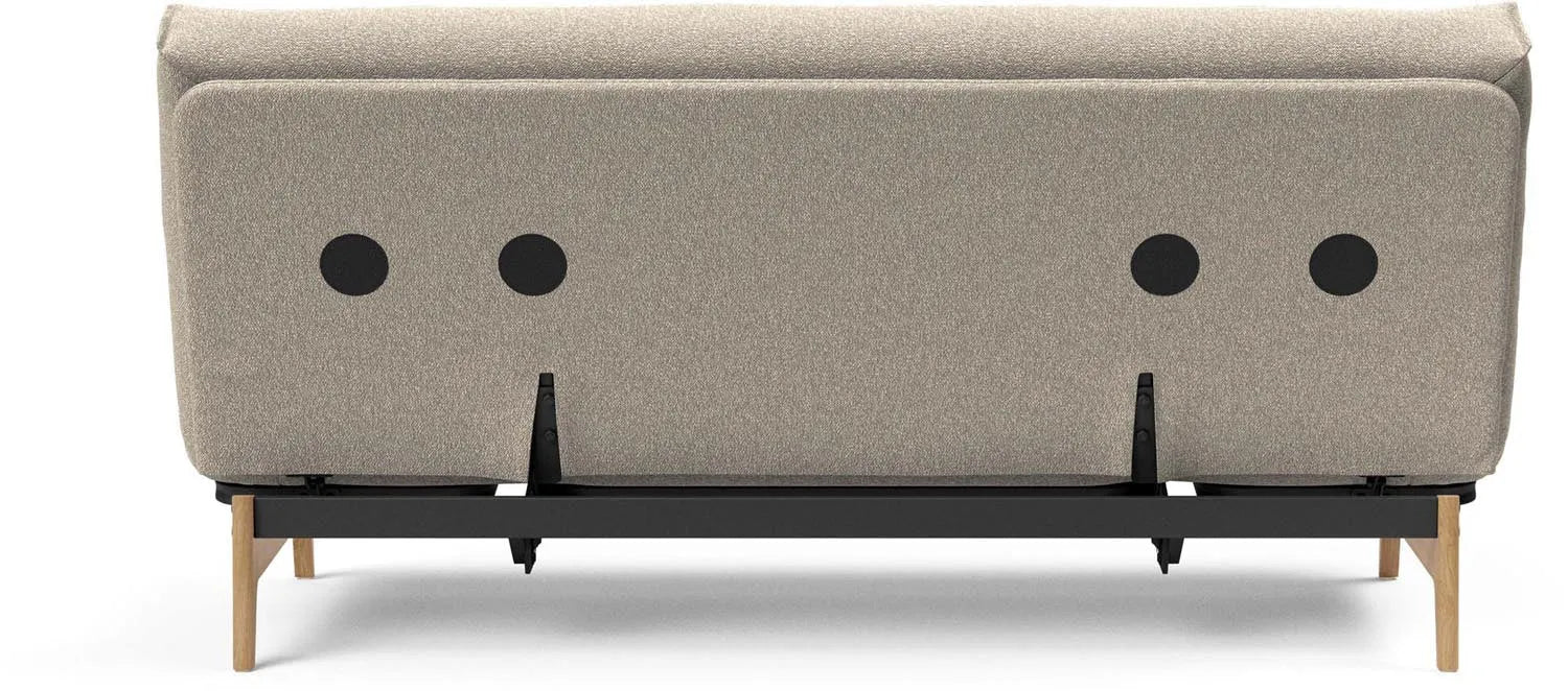 Erleben Sie das Aslak 140 Bettsofa Nordic Classic von Innovation Living: elegantes skandinavisches Design, funktional und perfekt für kompakte Wohnräume.