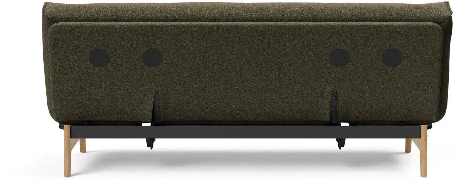 Entdecken Sie das Aslak 120 Bettsofa Nordic Spring von Innovation Living: stilvolles skandinavisches Design, perfekt für platzsparende Lösungen und Übernachtungen.