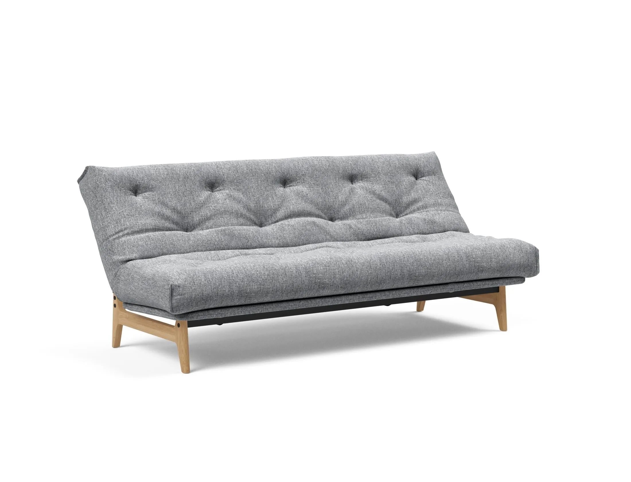 Aslak 120 Bettsofa Nordic: Elegantes Schlafsofa mit robustem Spring-Bezug. Ideal für kleine Räume und entspannte Übernachtungen.