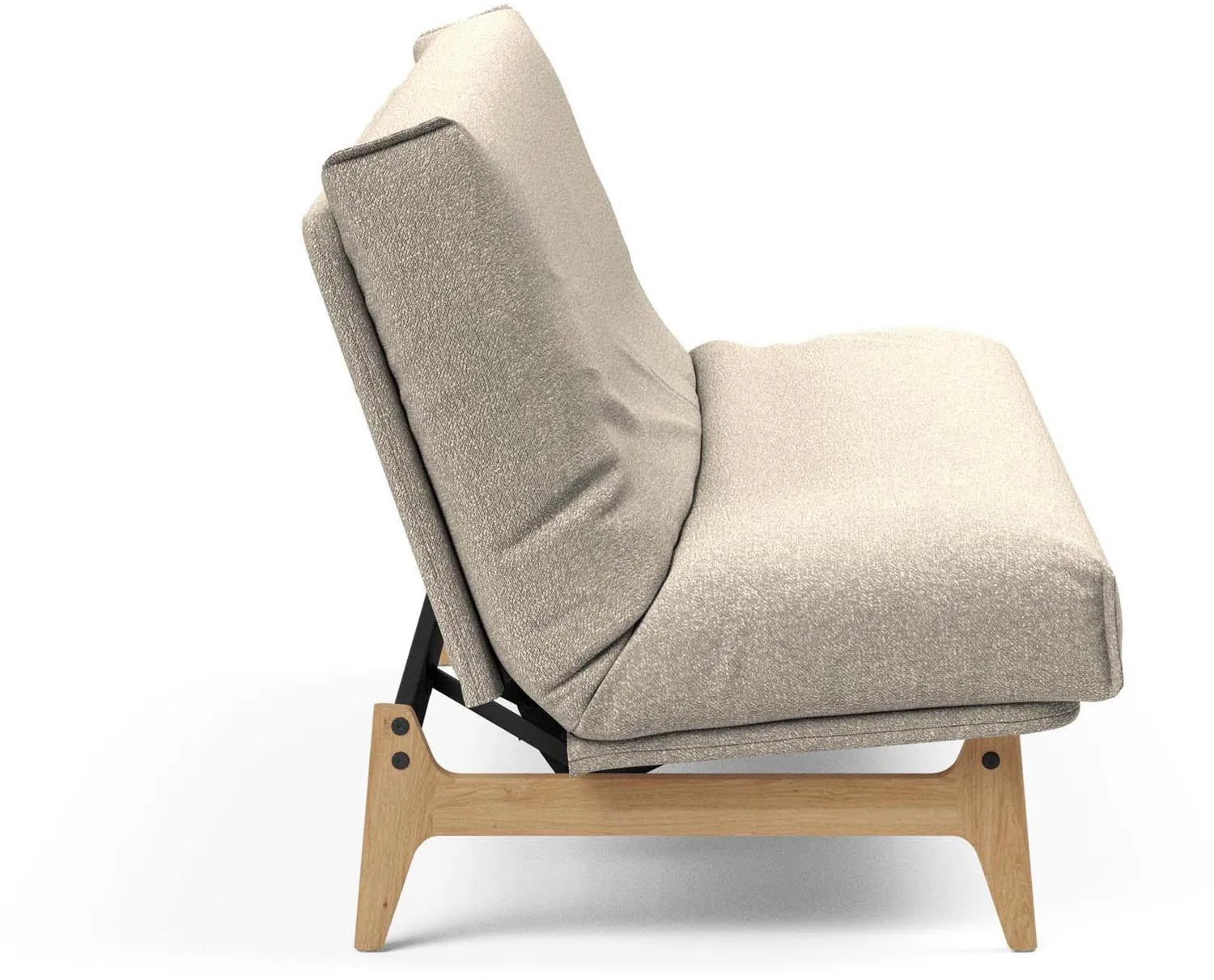 Erleben Sie das Aslak 120 Bettsofa mit Nordic Cover von Innovation Living – modern, funktional und ideal für kleine Räume und Übernachtungen.