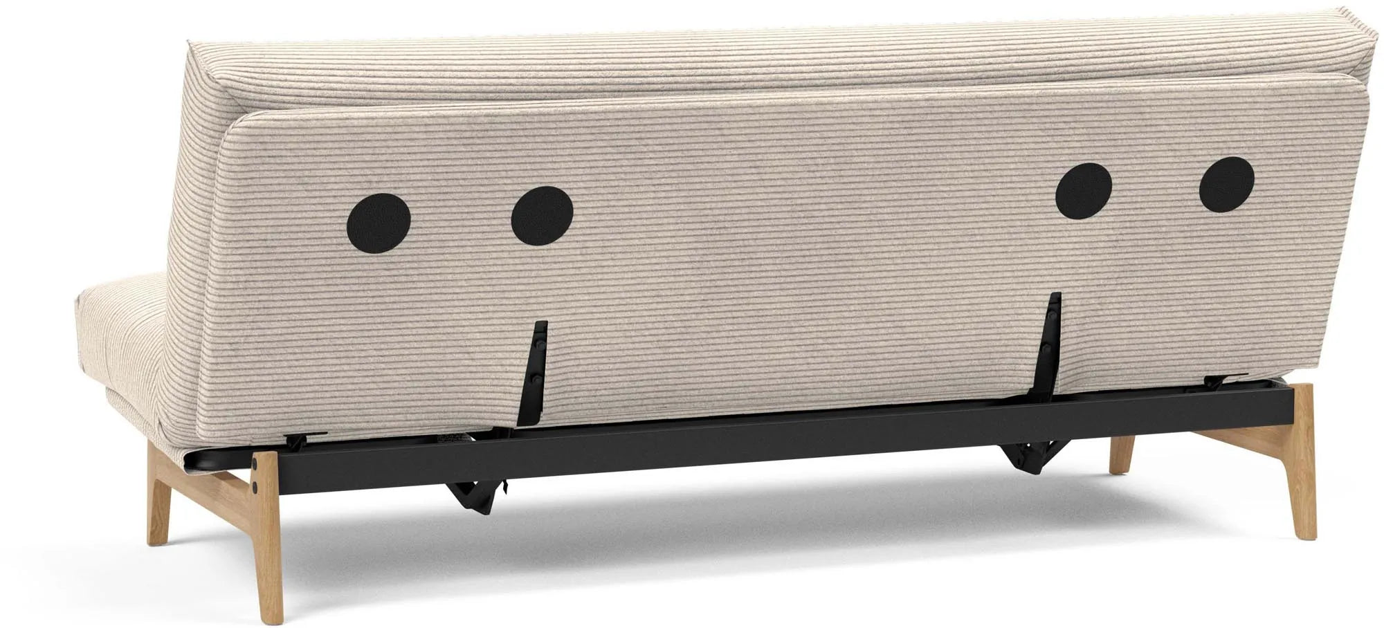 Erleben Sie das Aslak 120 Bettsofa mit Nordic Cover von Innovation Living – modern, funktional und ideal für kleine Räume und Übernachtungen.