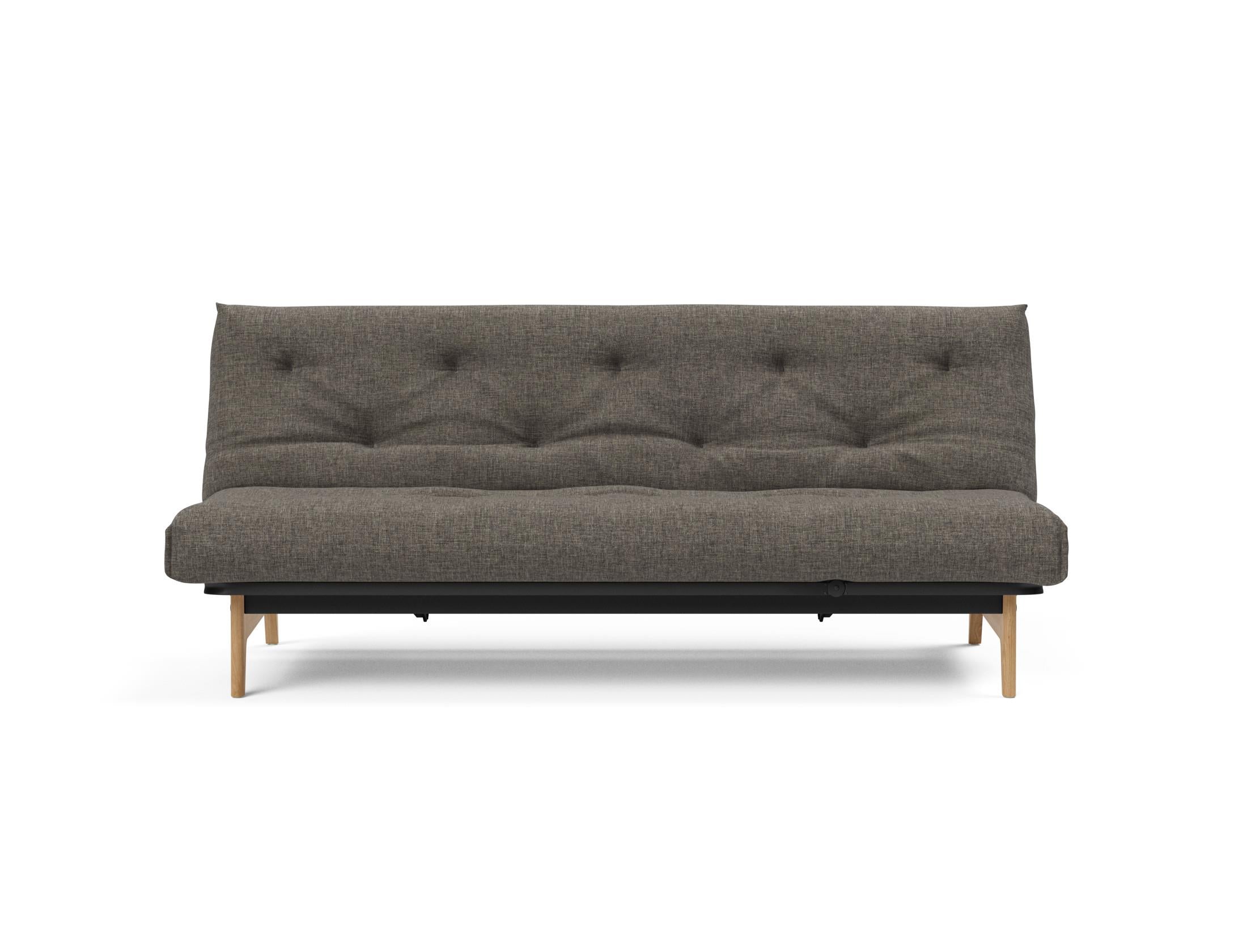 Aslak 120 Bettsofa Nordic: Modernes Design mit Soft Spring Bezug, perfekt für entspannte Abende und stilvolle Einrichtungsideen.
