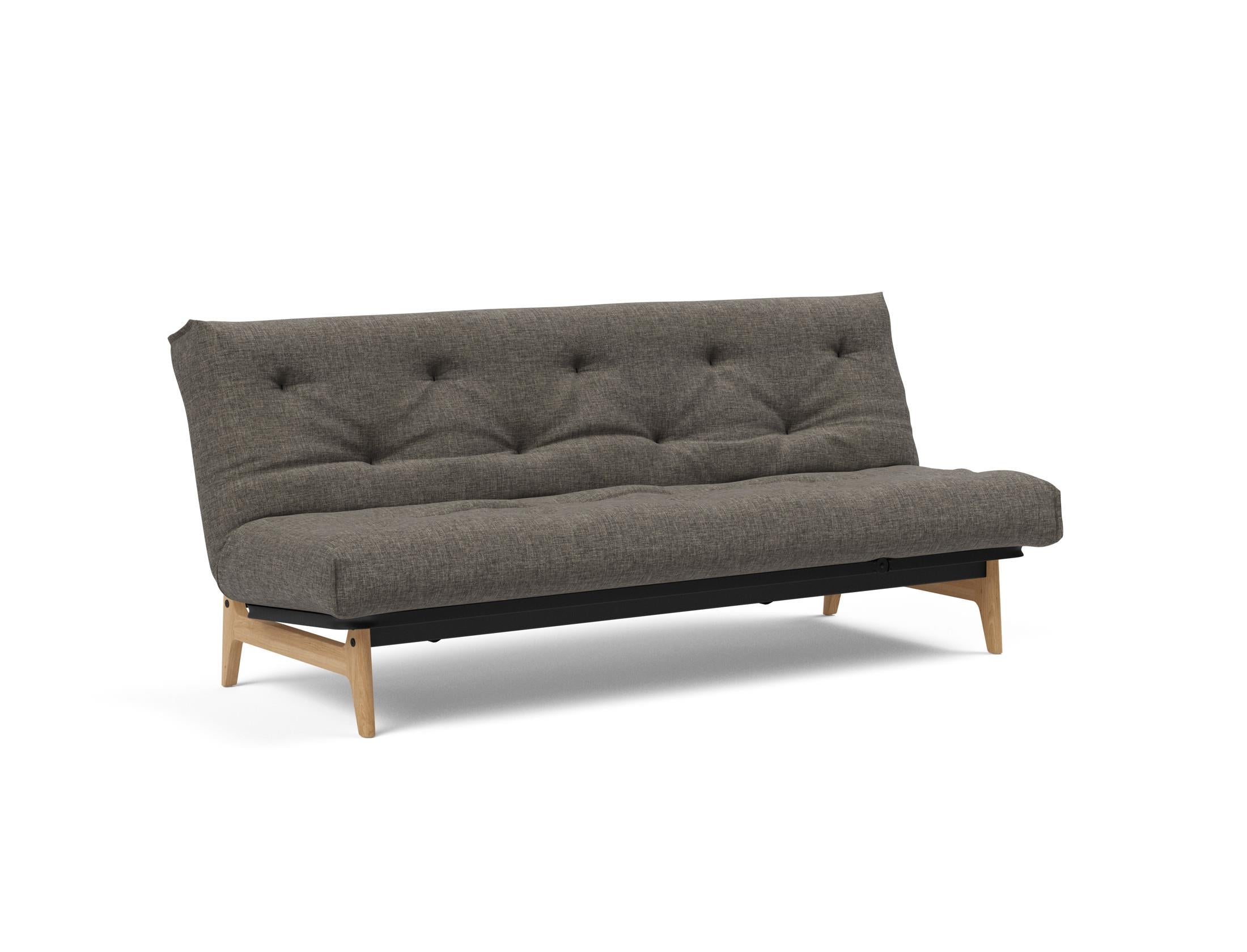 Aslak 120 Bettsofa Nordic: Elegantes Sofa mit Soft Spring Bezug, ideal für gemütliche Nächte und stilvolle Wohnräume.