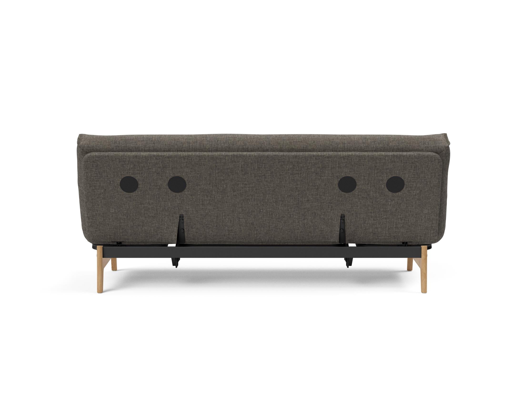 Aslak 120 Bettsofa Nordic: Elegantes Sofa mit Soft Spring Bezug, ideal für gemütliche Nächte und stilvolle Wohnräume.