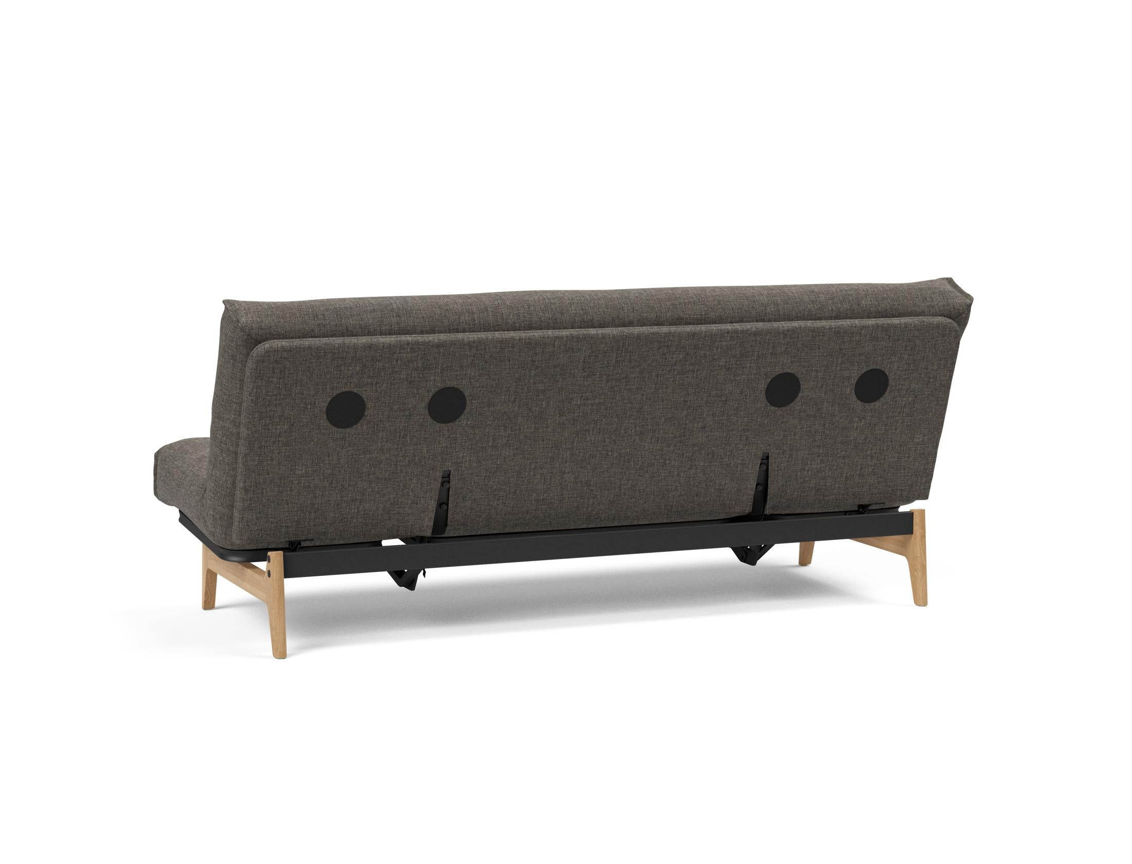 Aslak 120 Bettsofa Nordic: Modernes Design mit Soft Spring Bezug, perfekt für entspannte Abende und stilvolle Einrichtungsideen.