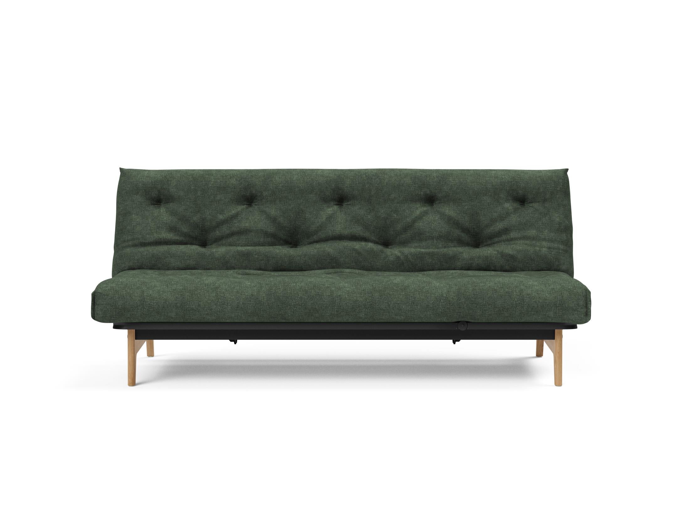 Aslak 120 Bettsofa Nordic: Elegantes Sofa mit Soft Spring Bezug, ideal für gemütliche Nächte und stilvolle Wohnräume.