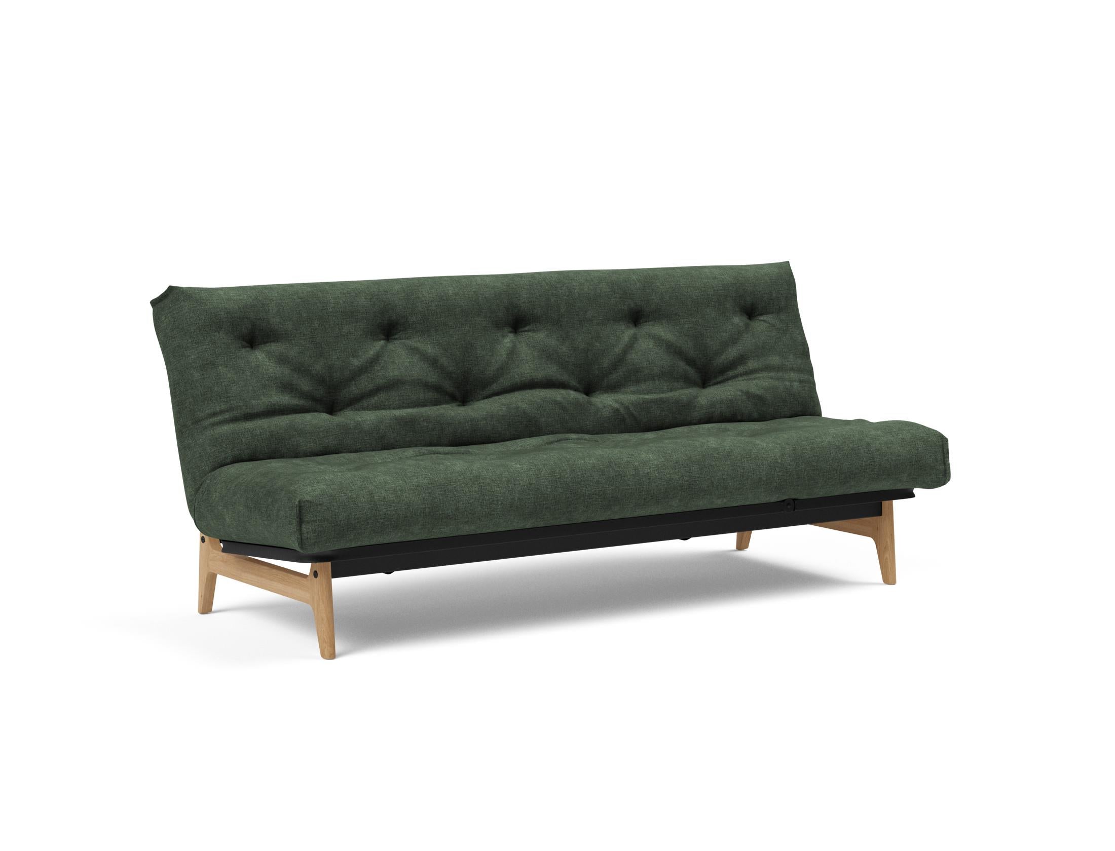 Aslak 120 Bettsofa Nordic: Modernes Design mit Soft Spring Bezug, perfekt für entspannte Abende und stilvolle Einrichtungsideen.