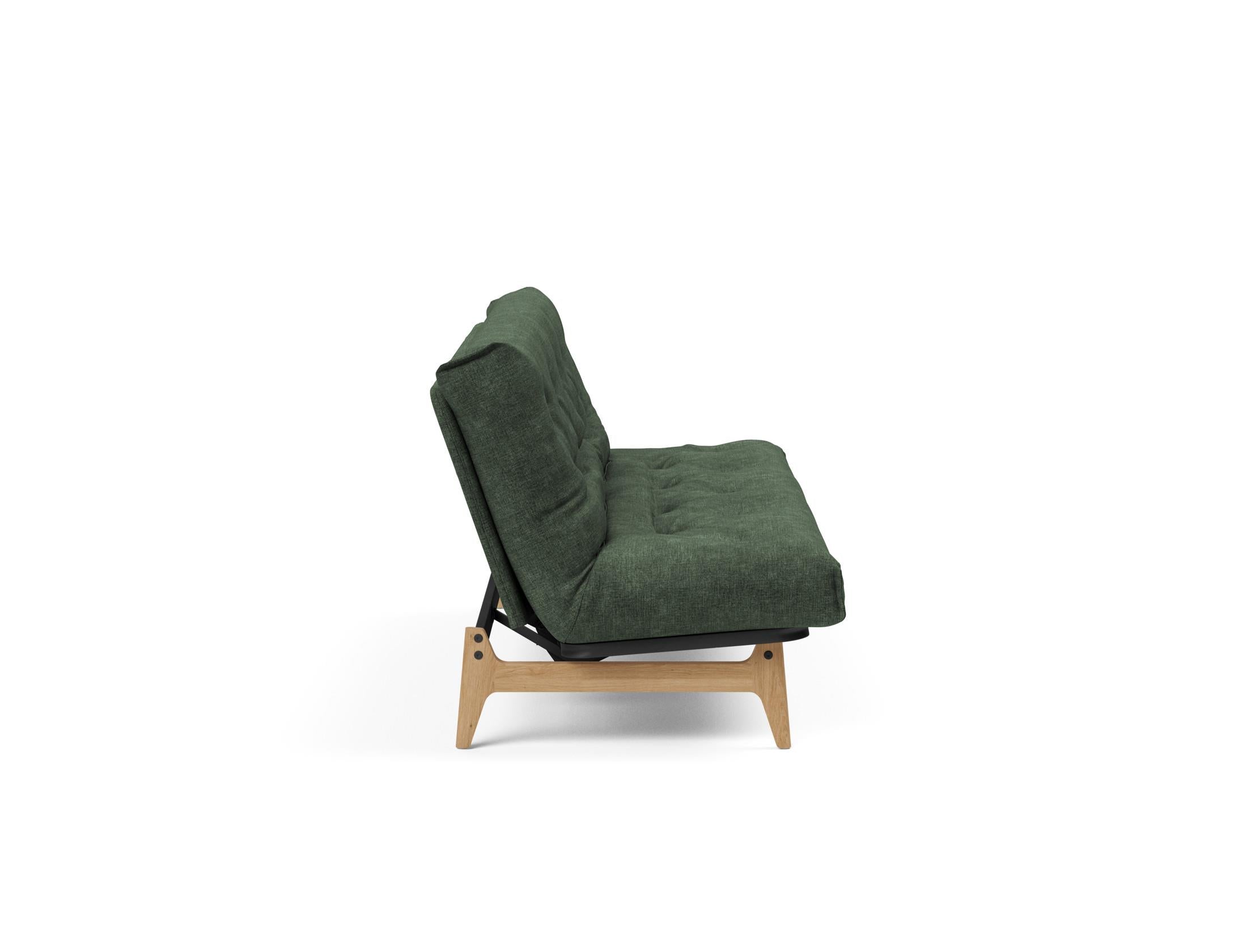Aslak 120 Bettsofa Nordic: Elegantes Sofa mit Soft Spring Bezug, ideal für gemütliche Nächte und stilvolle Wohnräume.