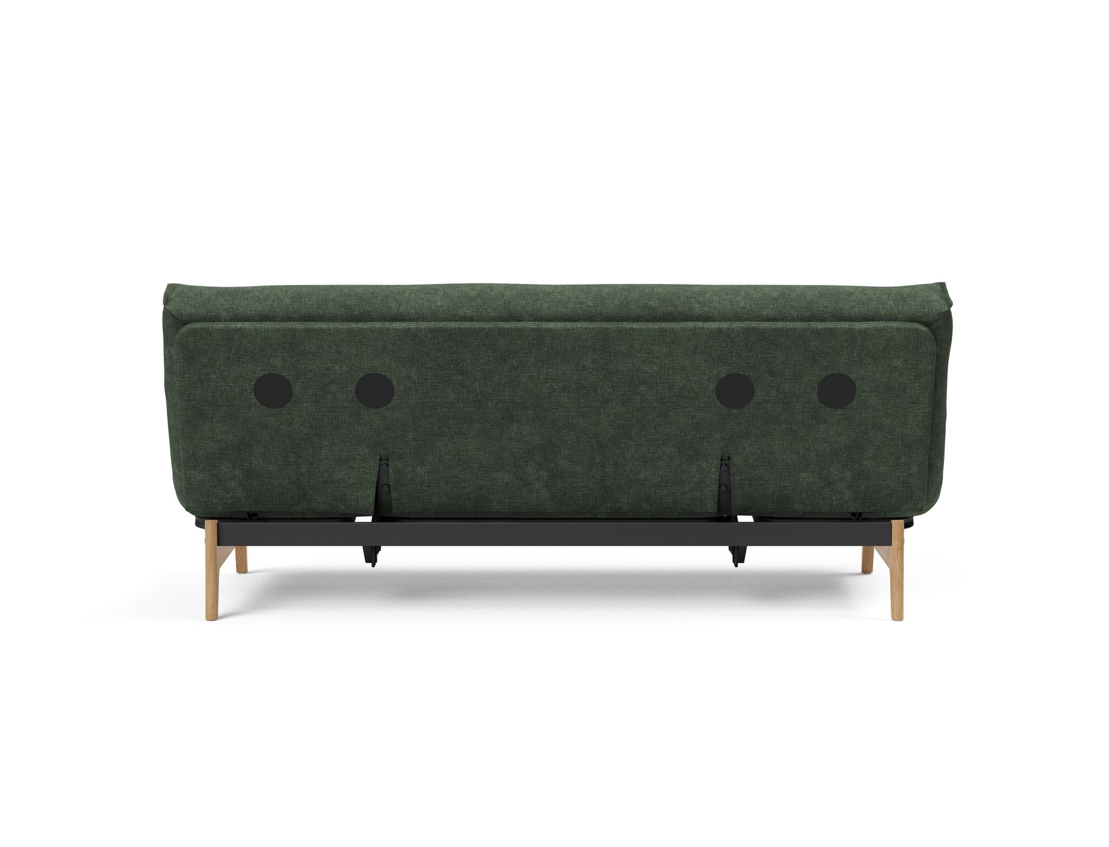 Aslak 120 Bettsofa Nordic: Modernes Design mit Soft Spring Bezug, perfekt für entspannte Abende und stilvolle Einrichtungsideen.