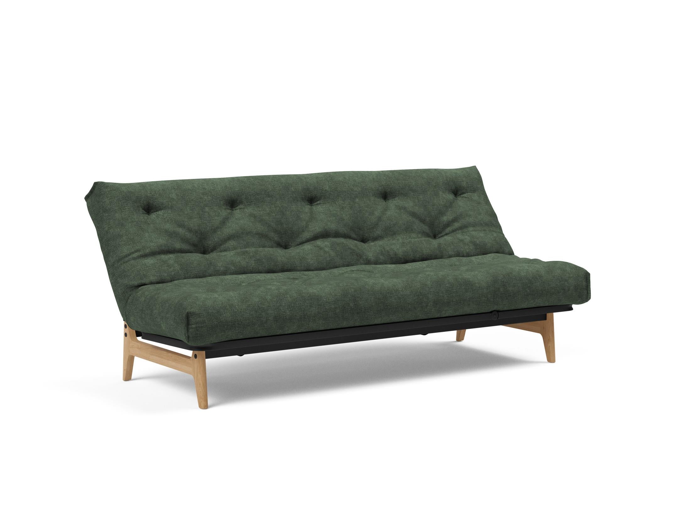 Aslak 120 Bettsofa Nordic: Modernes Design mit Soft Spring Bezug, perfekt für entspannte Abende und stilvolle Einrichtungsideen.